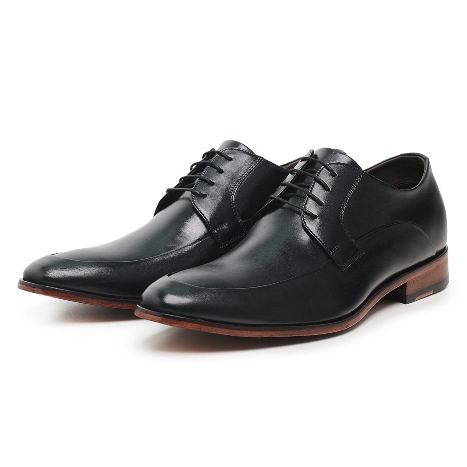 Sapato Social Masculino Derby em Couro Paulo Vieira cor Preto
