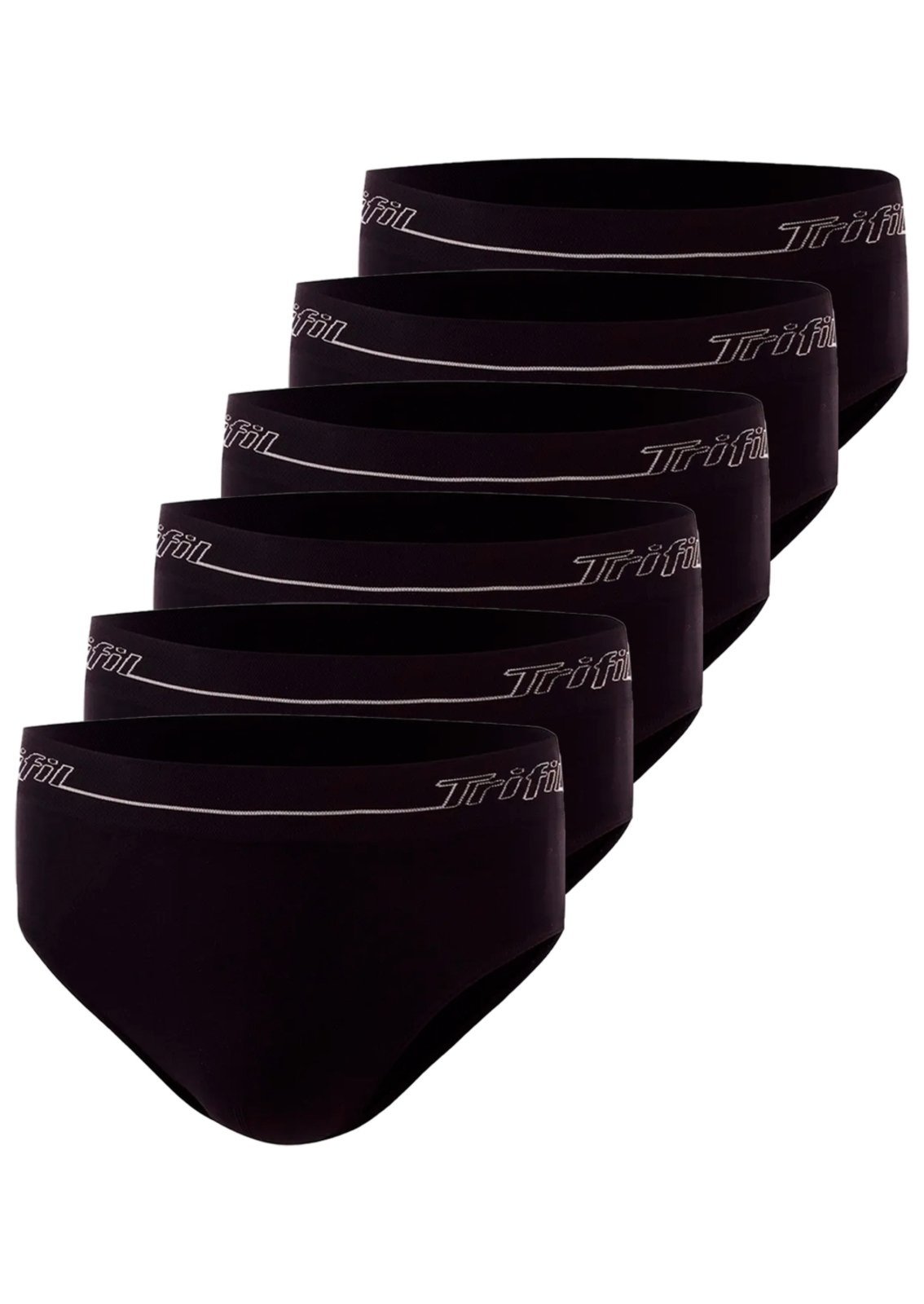 Kit com 6 Cuecas Slip Trifil 0543 Preto