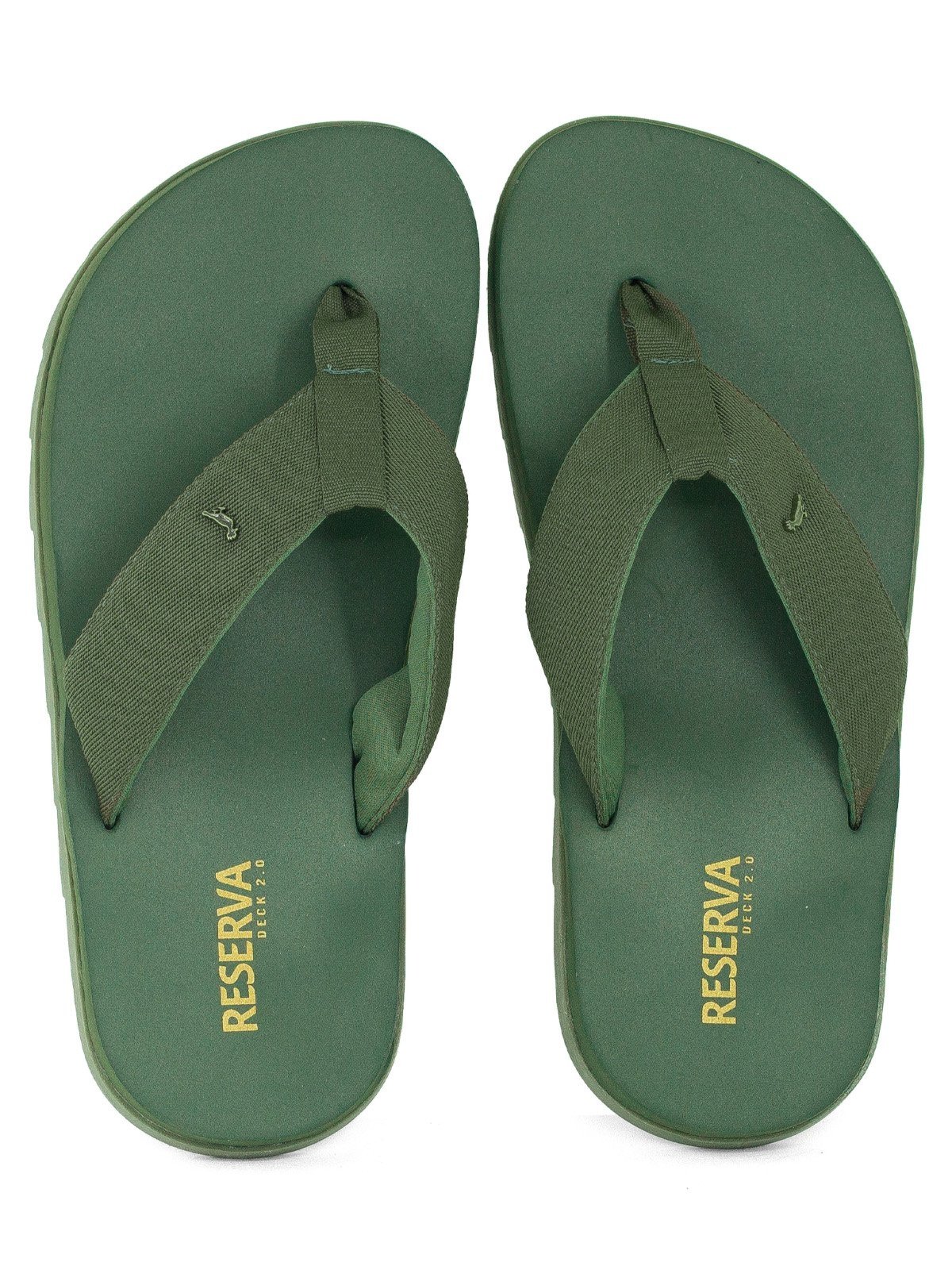 Sandália Masculina Reserva Go Deck Sport Confortável Tira Larga Tratorada Chinelo Verde Militar