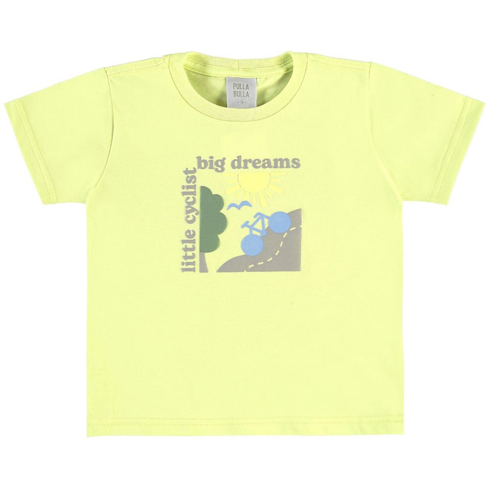 Infantil - Camiseta Verde Primeiros Passos Pulla Bulla Menino - 53755-1344