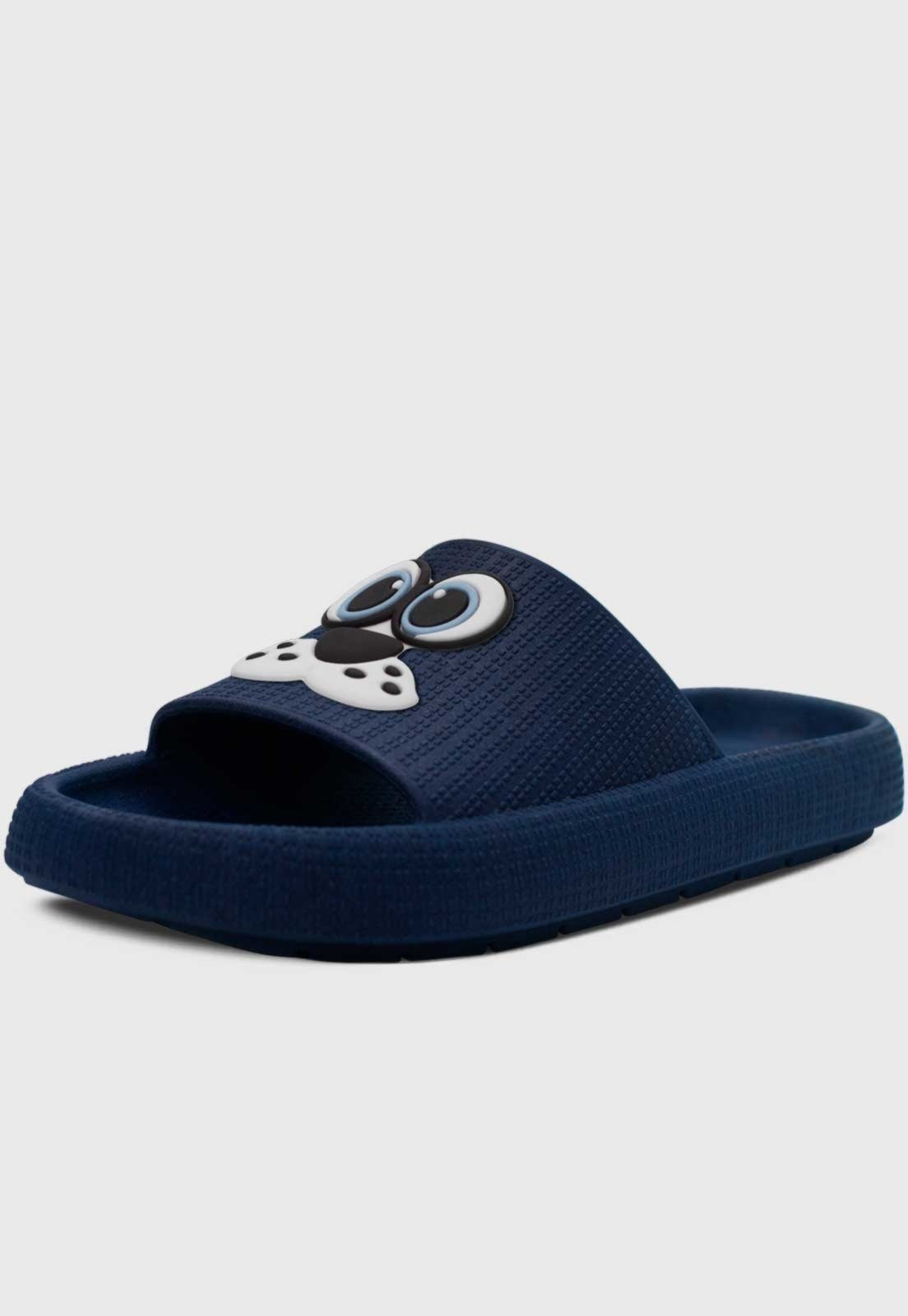Infantil – Chinelo Estilo Nuvem Popidi Cachorro Marinho