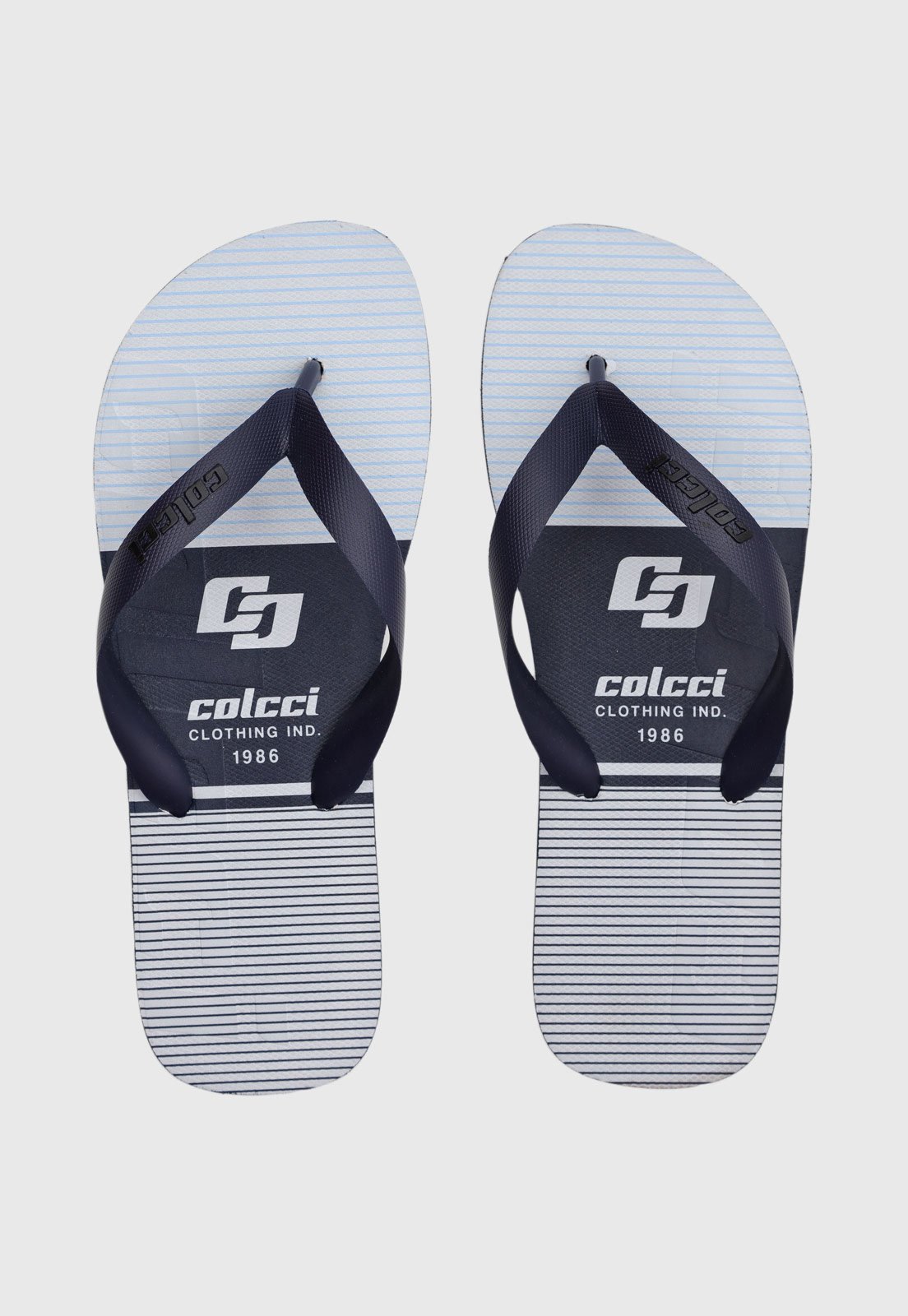 Chinelo Masculino Colcci Arpoador Azul Marinho/Azul Claro
