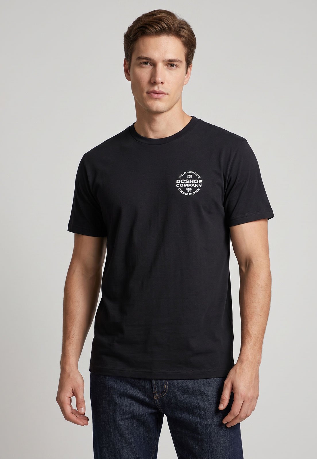 Camiseta Masculina DC Shoes Eurostep Preta