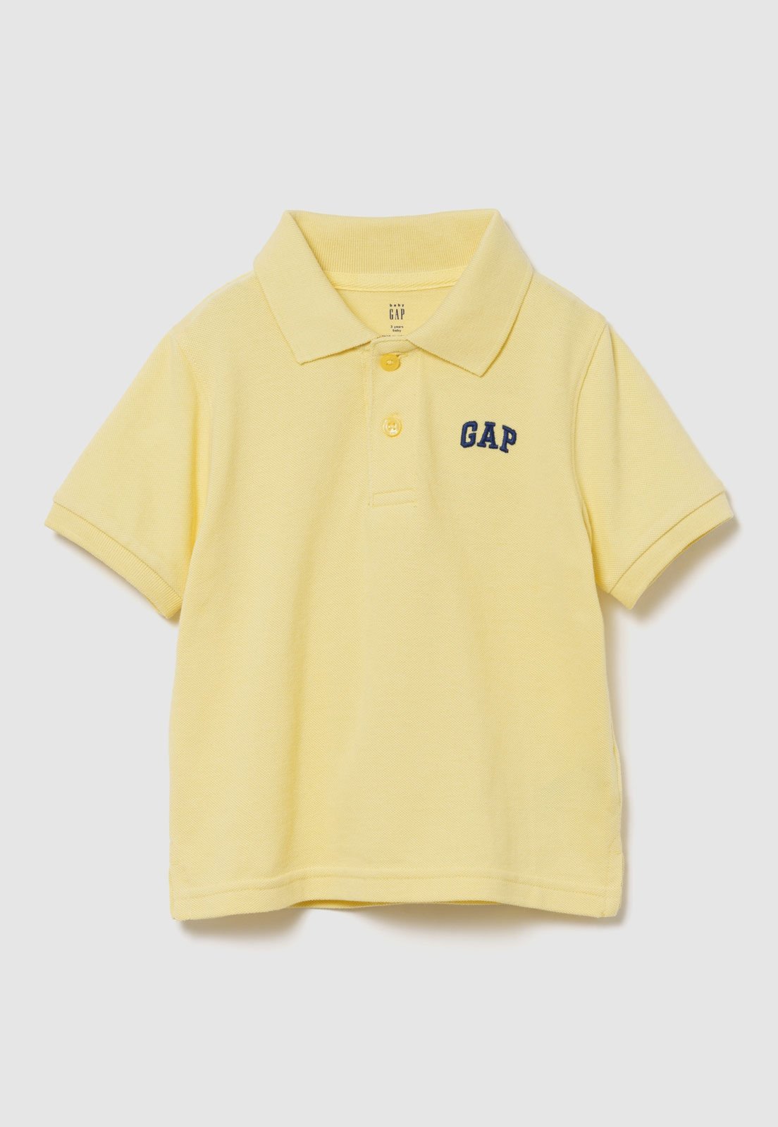 Camiseta Polo GAP Logo Amarela