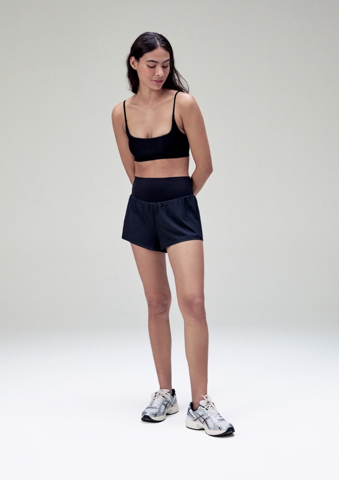 Vista 3 Shorts Esportivo Feminino Secagem Rápida HERING SPORTS preto HERING SPORTS preto