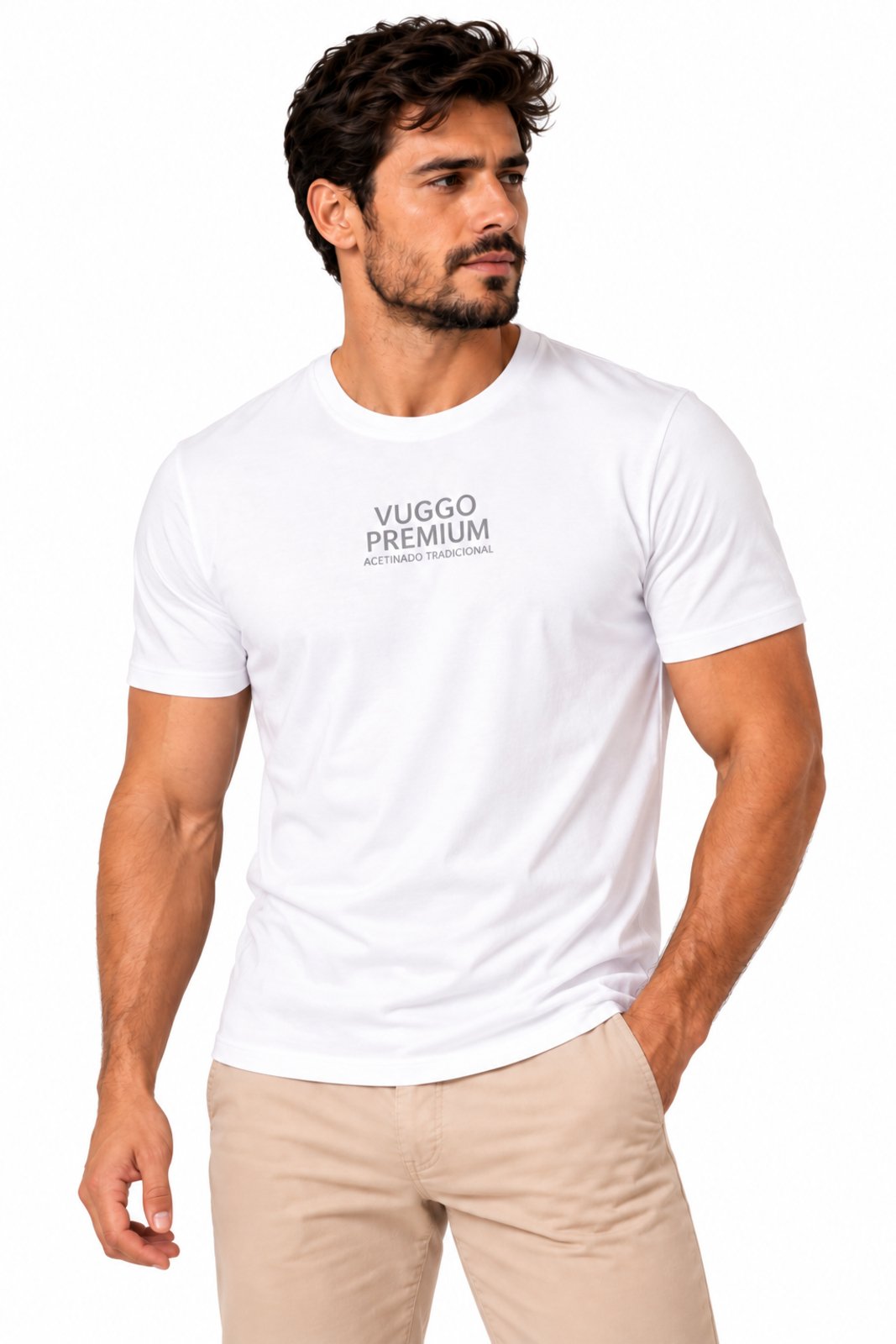 Camiseta Básica Premium D Bell Outlet Fashion Branco