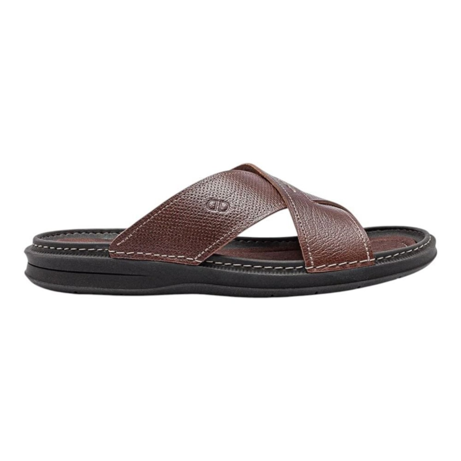Sandália Democrata Easy Lazy Masculina - Marrom - Democrata
