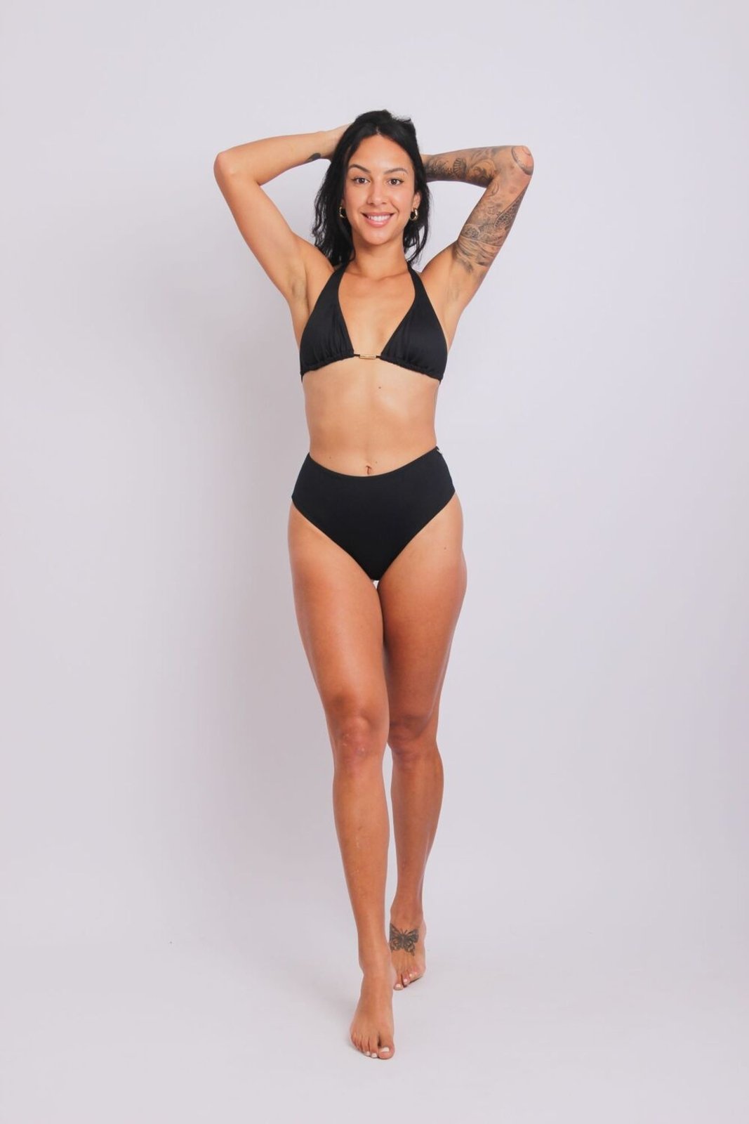 2434 – Calcinha de Biquíni Fio Duplo Lateral Larga Preto – Duna Casual