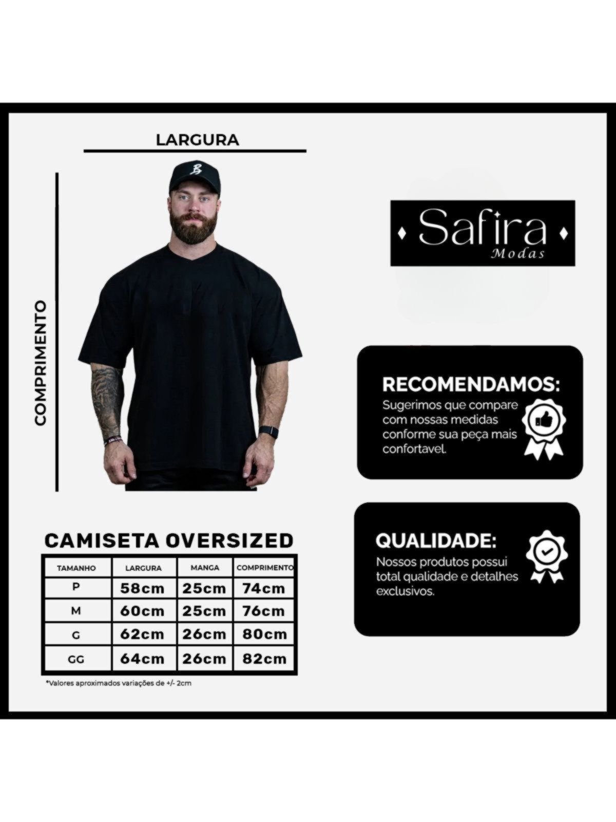 Vista 3 Camiseta Estampada Oversized Rabit Insane Safira Moda Algodão preto Safira Moda preto