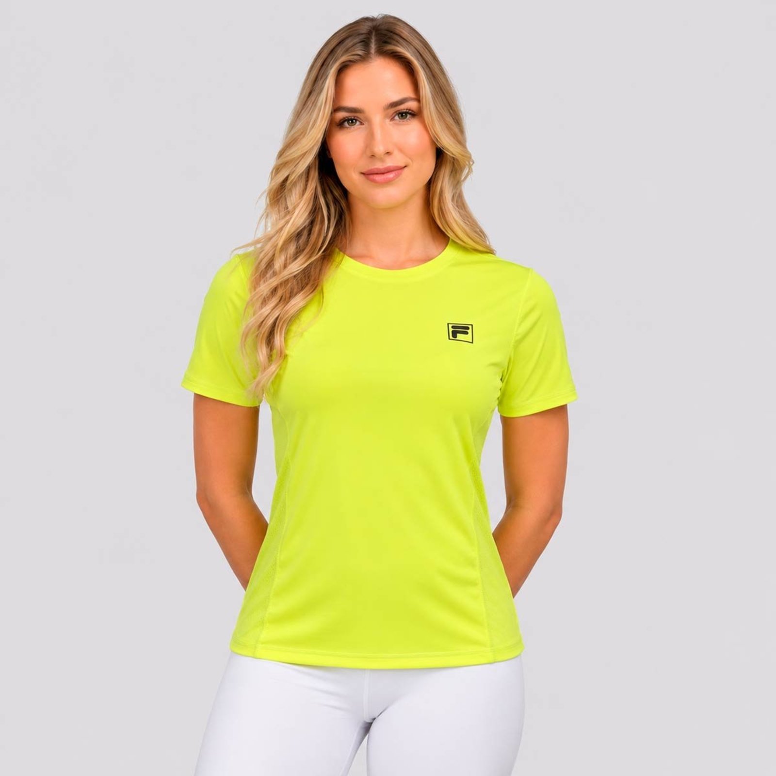 Camiseta Fila Core Run Feminina Amarela