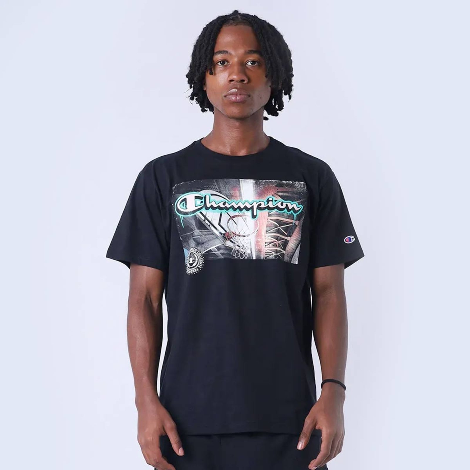 Camiseta Champion Basket Bridge Preta