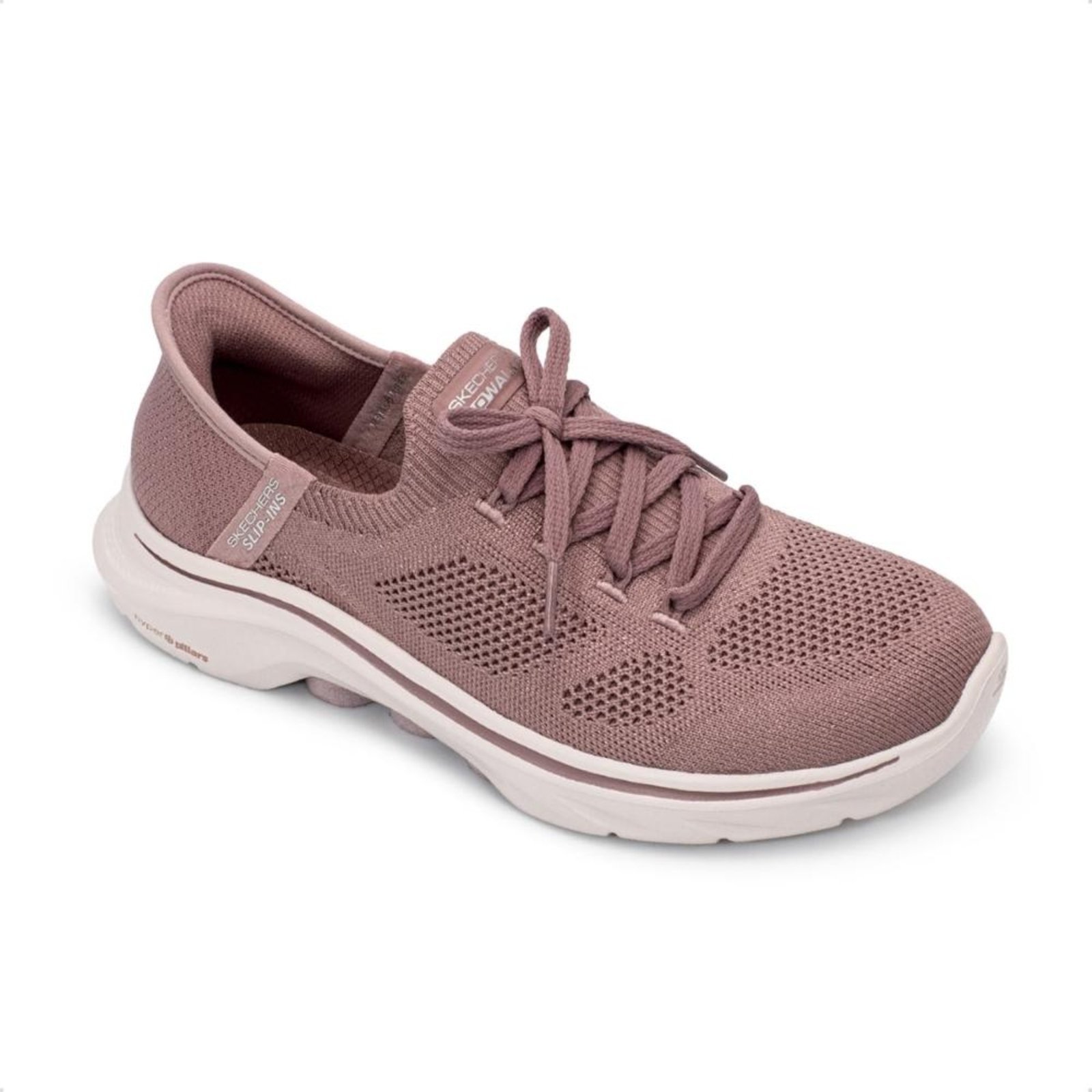 Vista 3 Tênis Skechers Feminino Slip On Go Walk 7 - Via 125213 rosa Skechers rosa