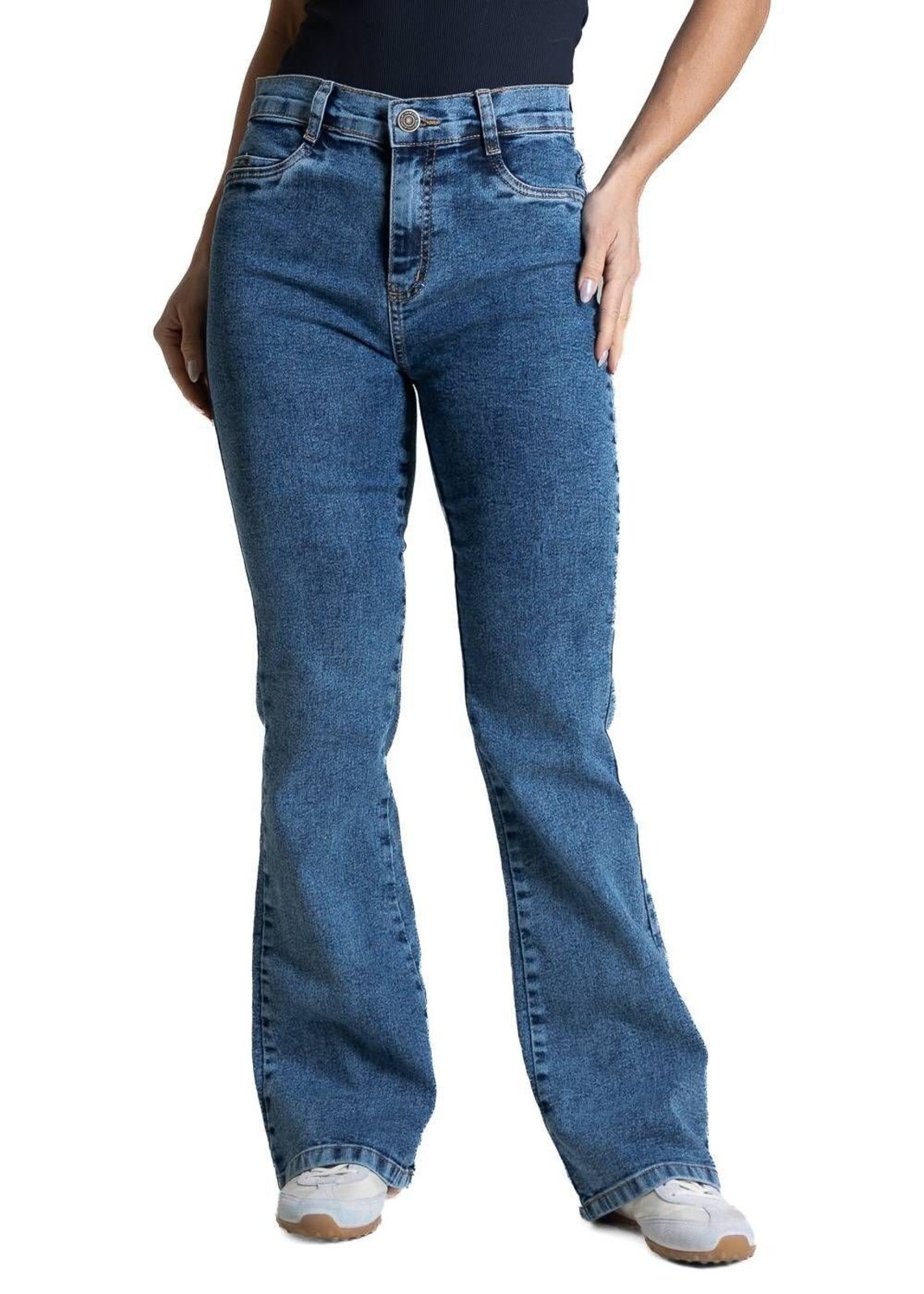 Calça Jeans Sawary Boot Cut Petit - 283366 - Azul - Sawary