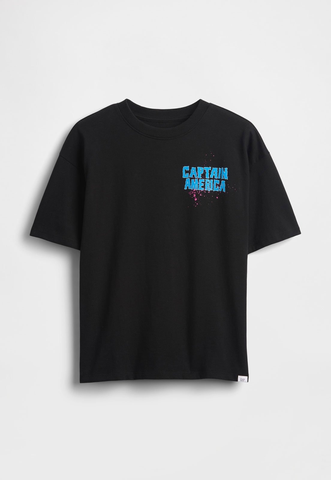 Vista 2 Infantil - Camiseta GAP Capitão América Preta preto GAP preto