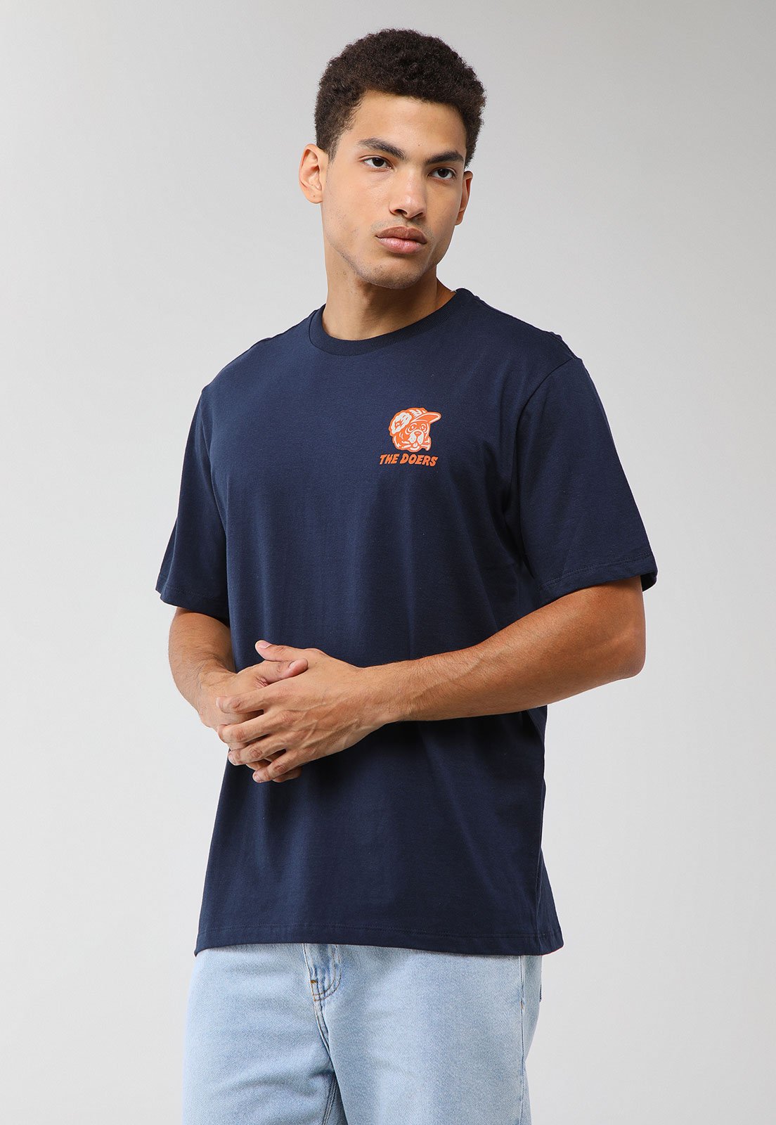 Camiseta Masculina Element Builder Estampa The Doers Azul Marinho