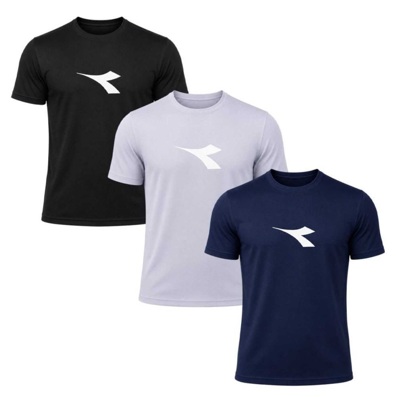 Kit 3 Camisetas Diadora Big Logo Masculino - Preto - Diadora