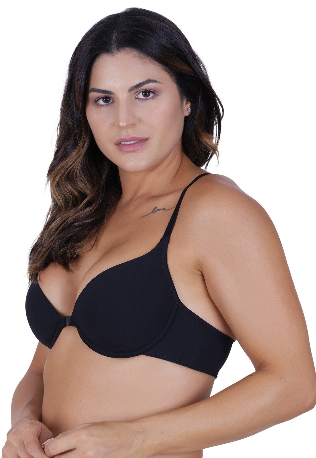 Vista 2 Sutiã Nadador Essential Concept Lingerie preto Concept Lingerie preto