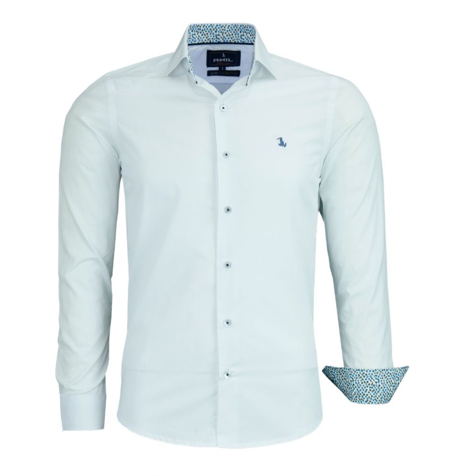 Camisa Social Slim Masculina Manga Longa Original Amil Slink Lançamento brc