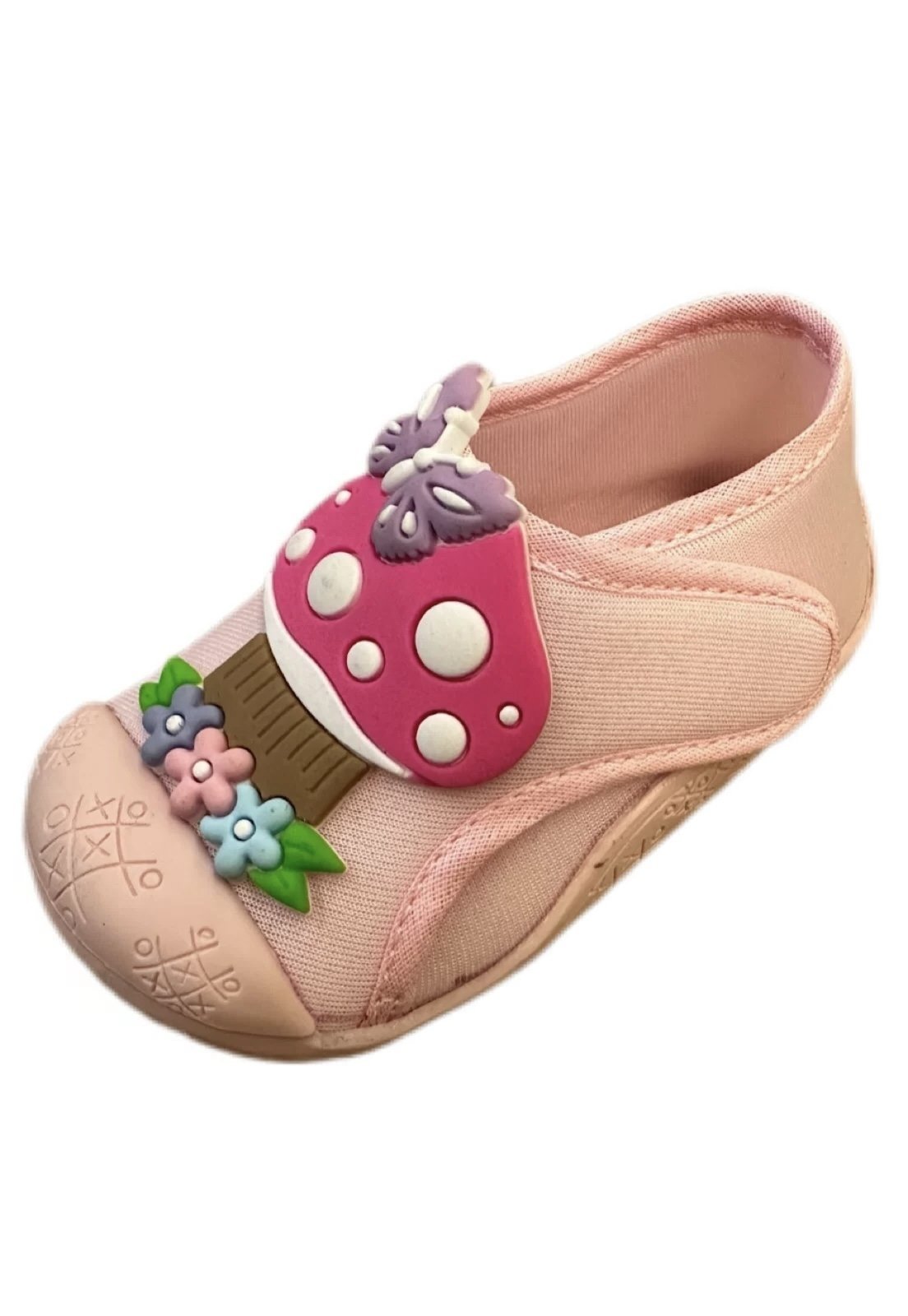 Infantil – Tênis meia Solzim calce fácil Cogumelo ROSA