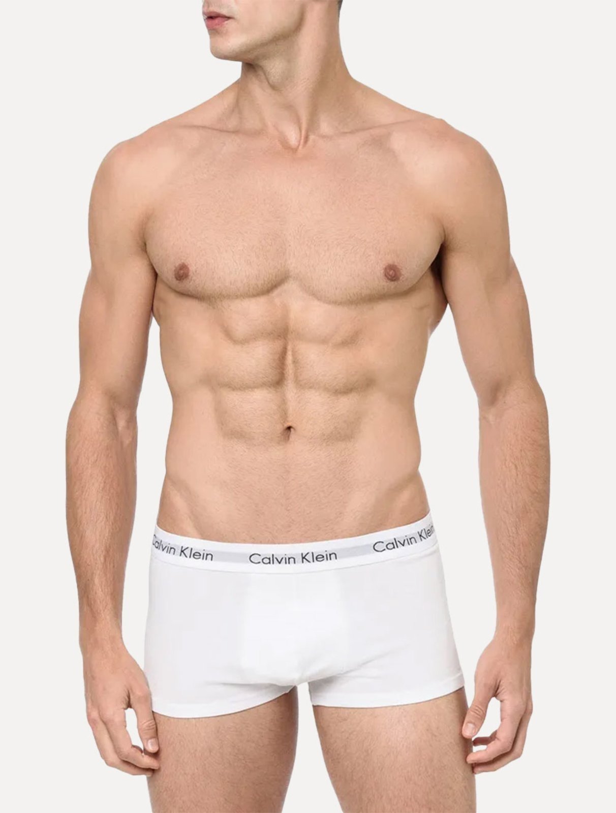 Cuecas Calvin Klein Low Rise Trunk Brancas Pack 4UN