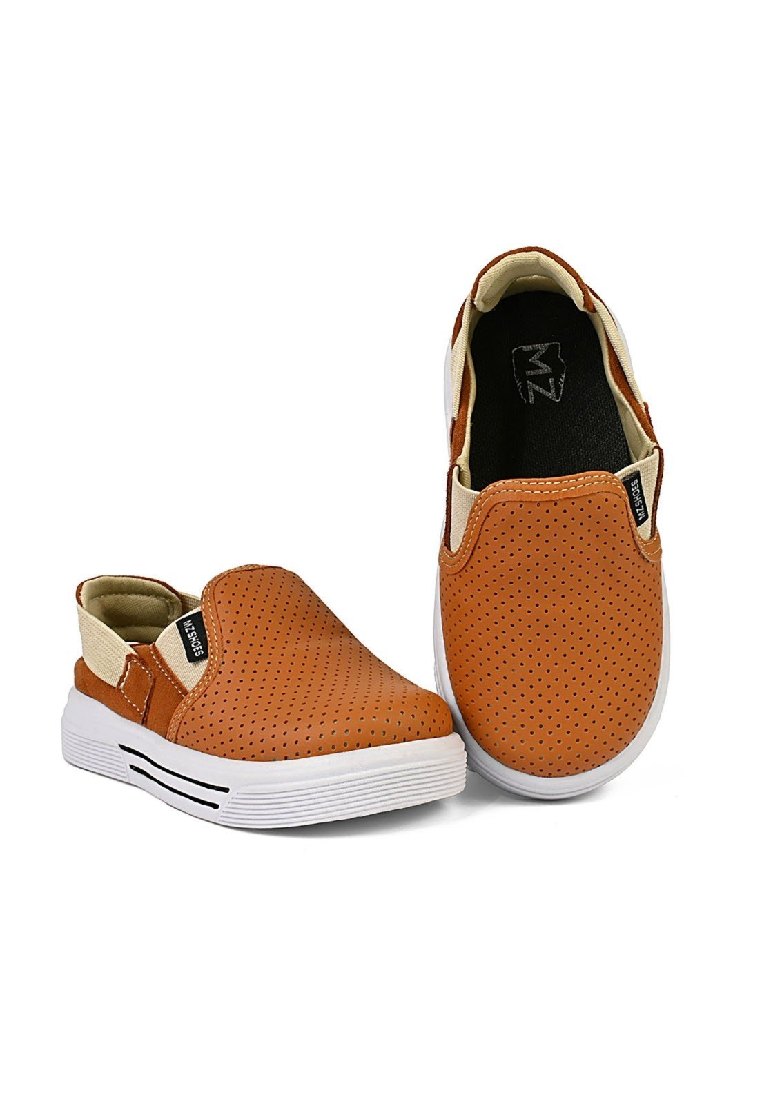 Infantil – Sandália Babuche Menino Antiderrapante Caramelo Conforto Mzkid