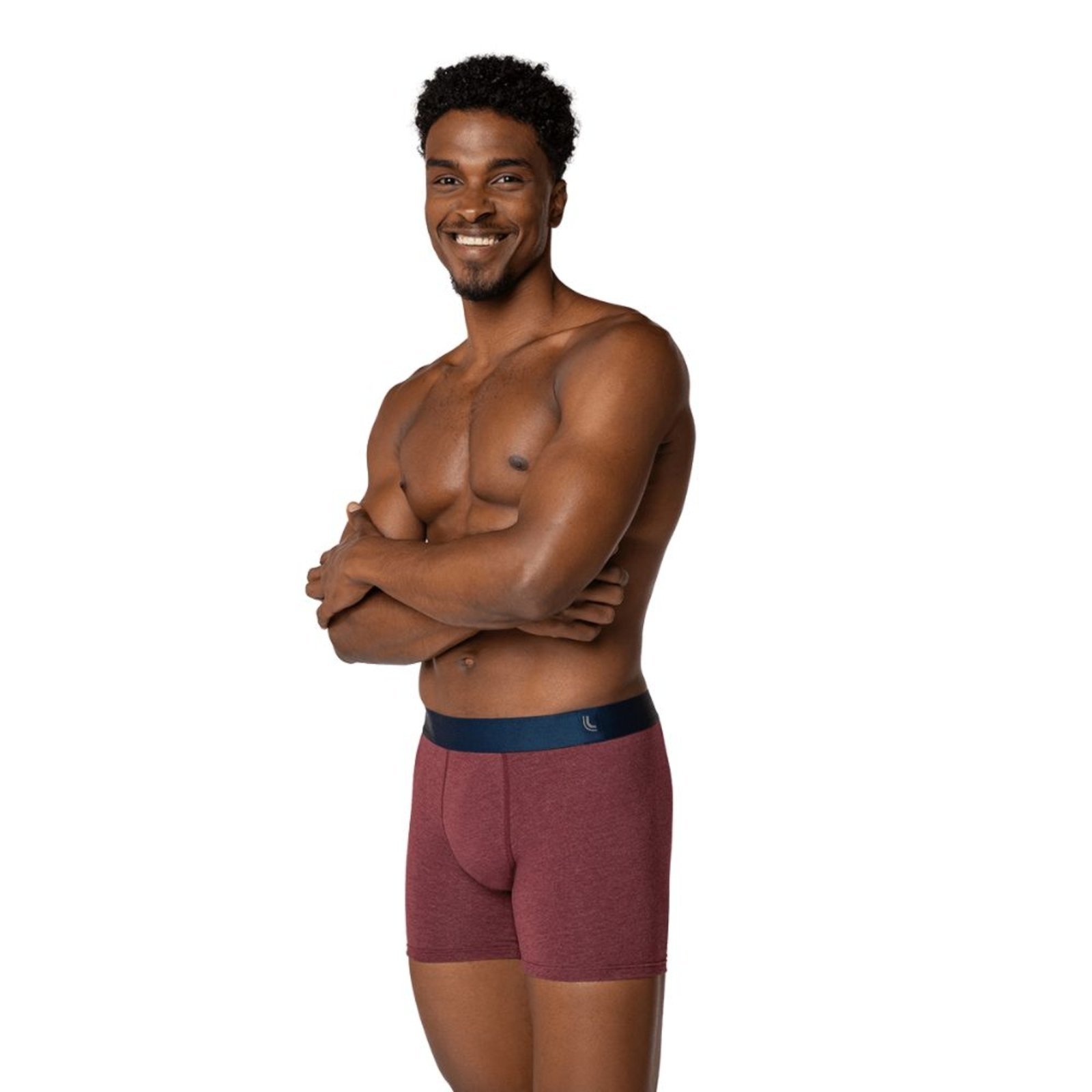 Vista 3 Cueca Lupo Boxer Algodão com Elastano azul marinho Lupo azul marinho