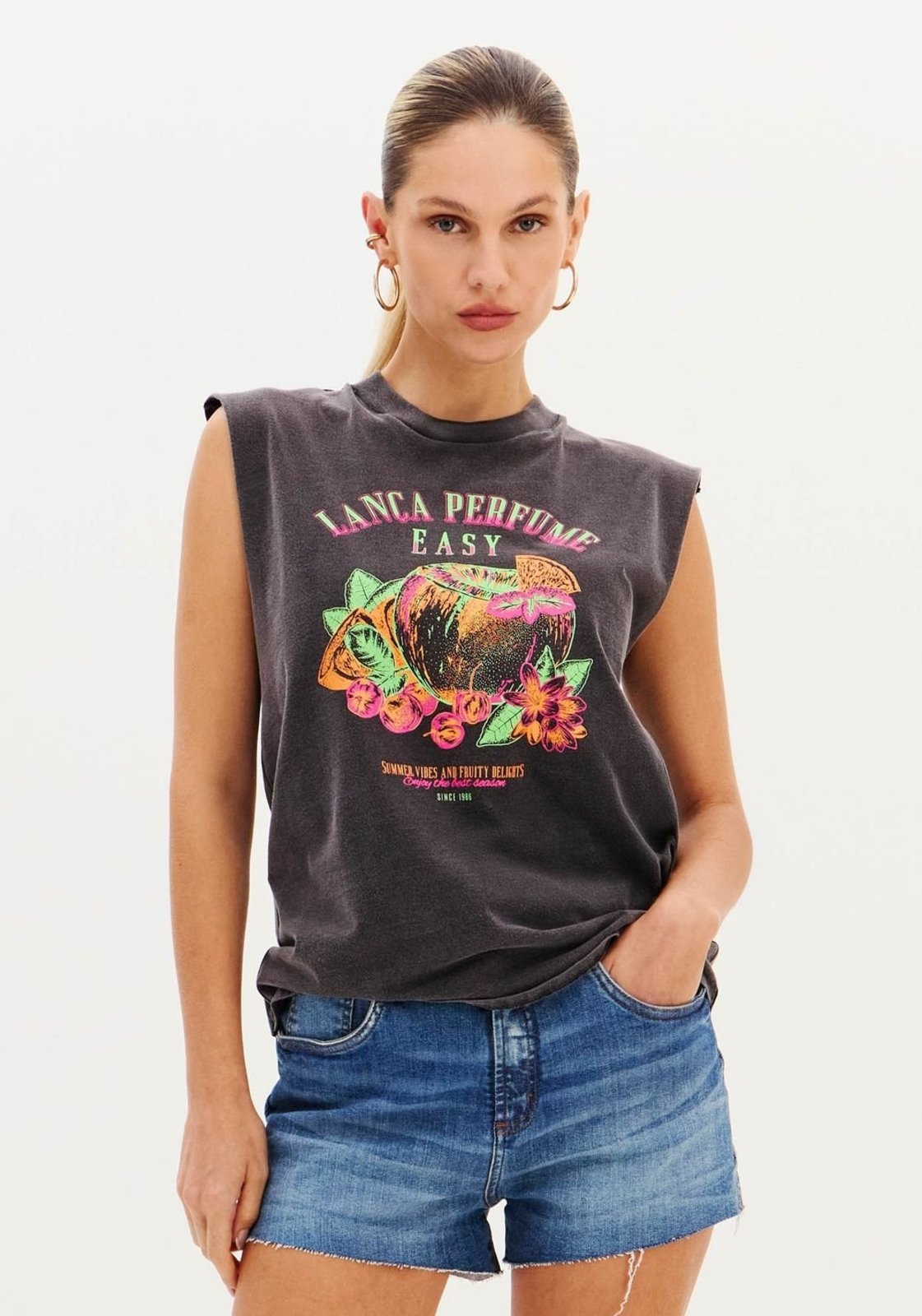T-shirt Muscle Com Estampa Local Sport Easy