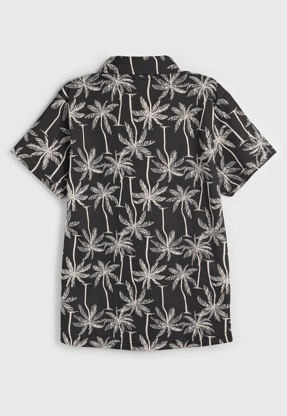 Vista 3 Infantil - Camisa Brandili Folhagem Preta preto Brandili preto