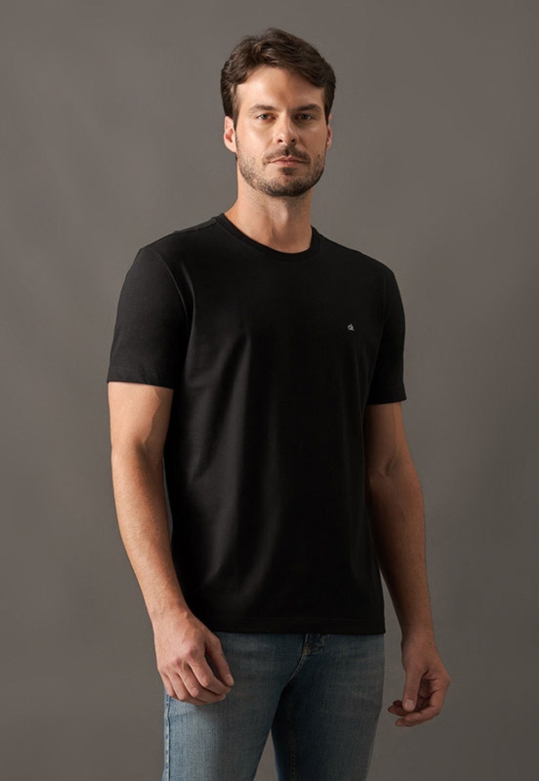 Camiseta Mc CKJ Meia Malha Preto
