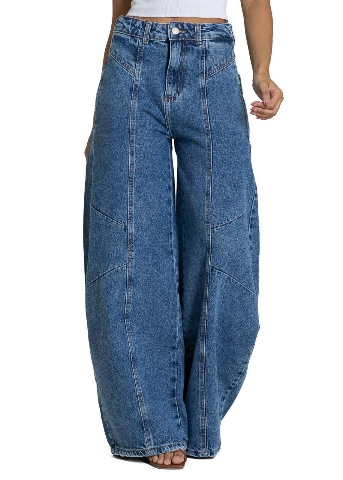 Calça Jeans Sawary Balloon - 283570 - Azul - Sawary