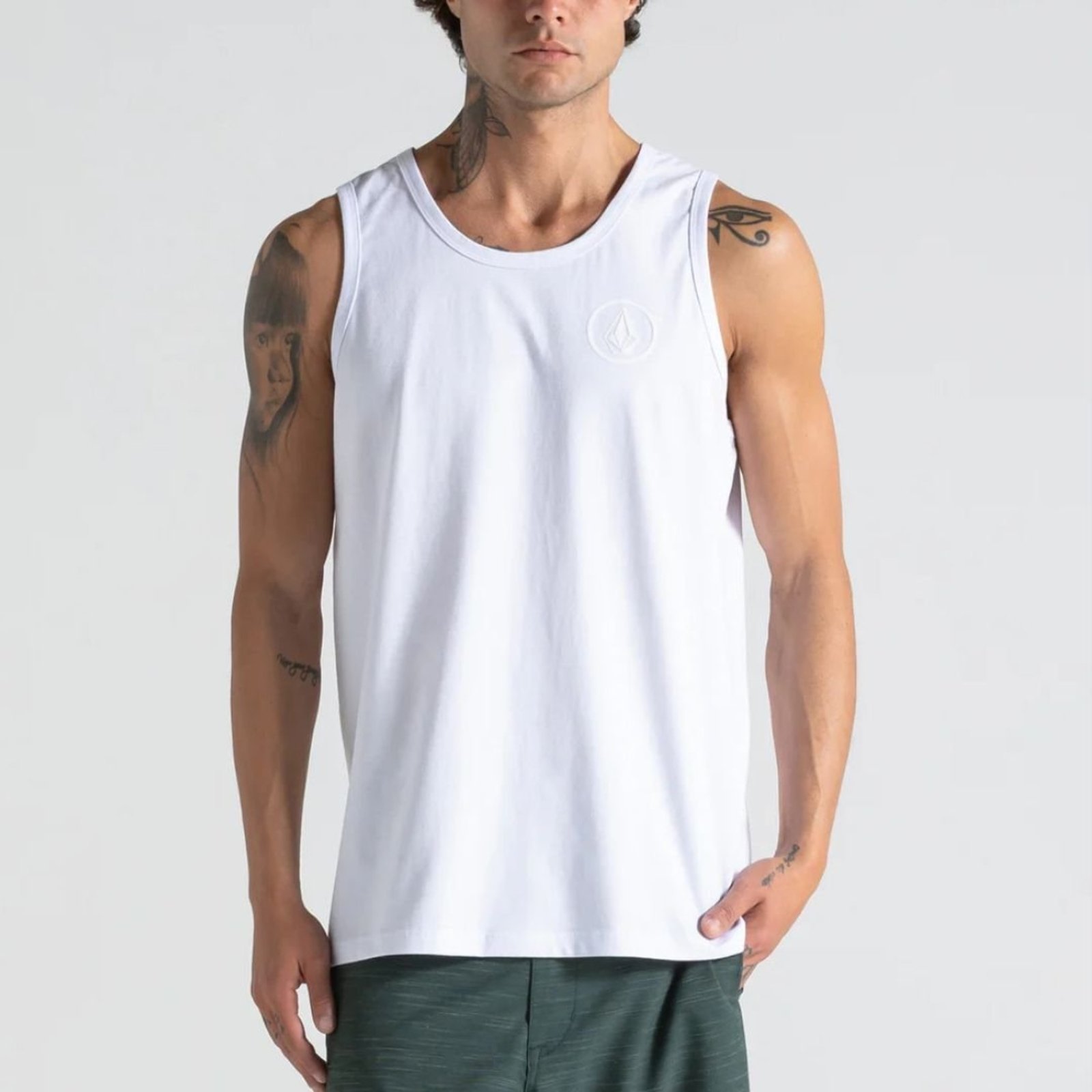 Camiseta Regata Volcom Rubber - BRANCO