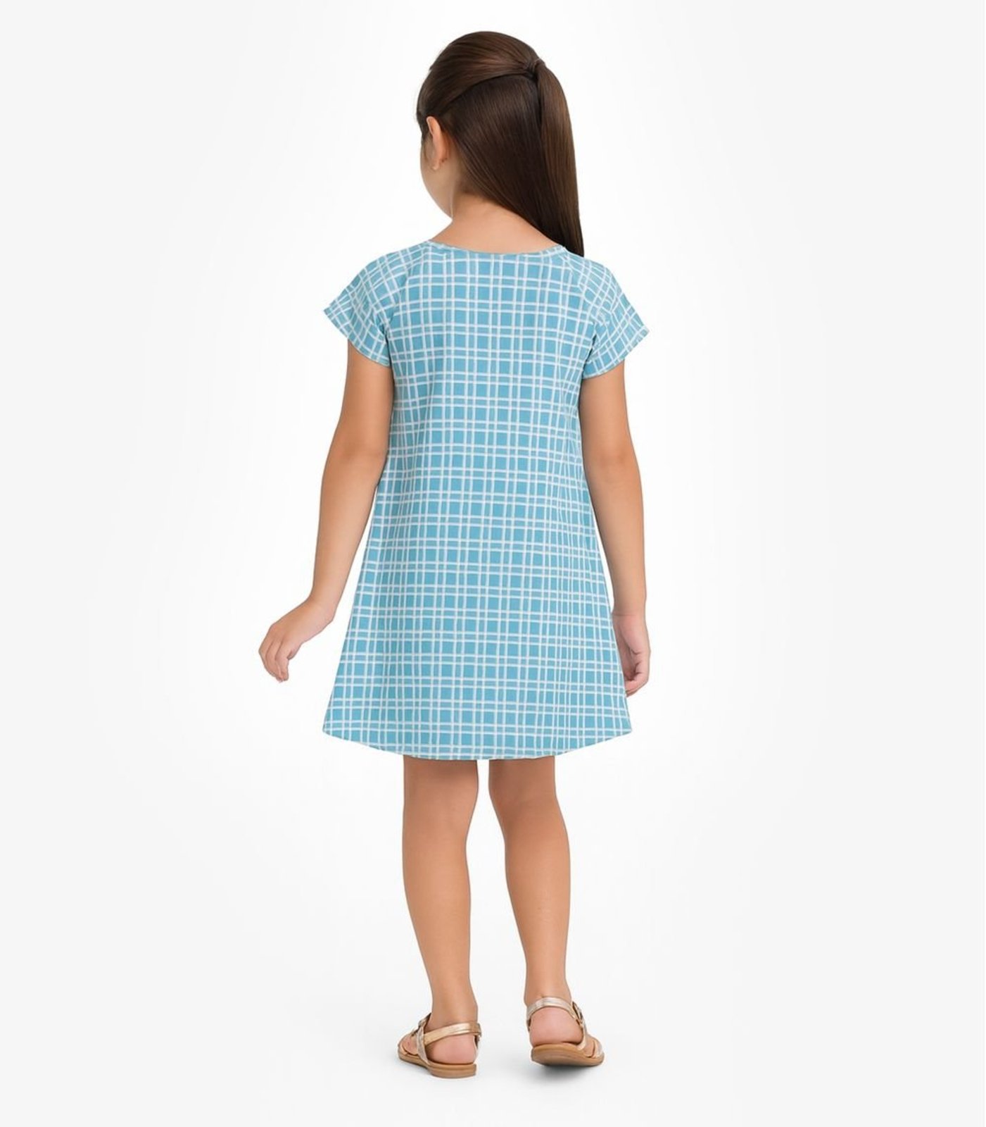 Vista 3 Infantil - Vestido Menina Select Select azul