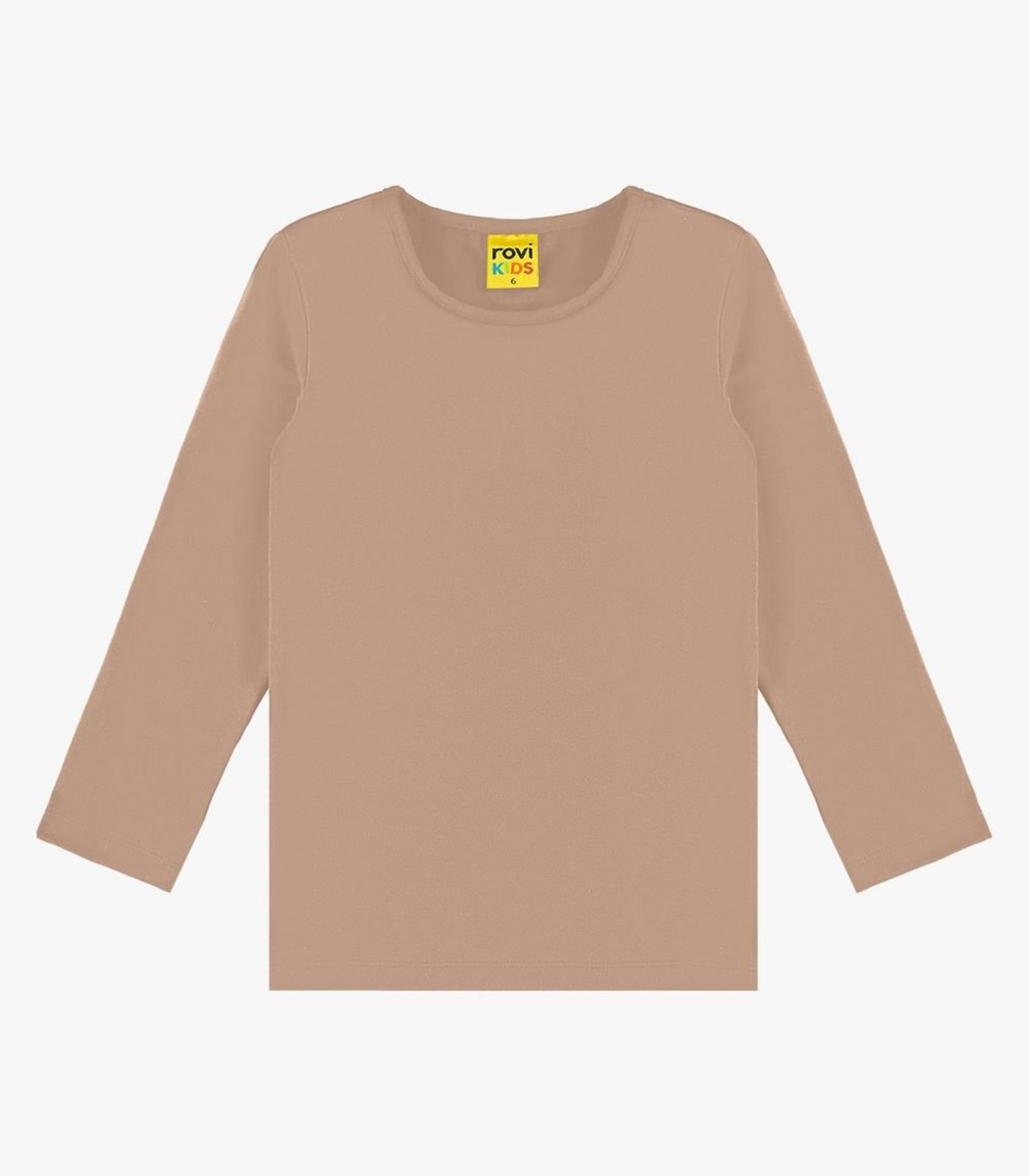 Infantil - Camiseta Menina Manga Longa Térmica Rovi Marrom