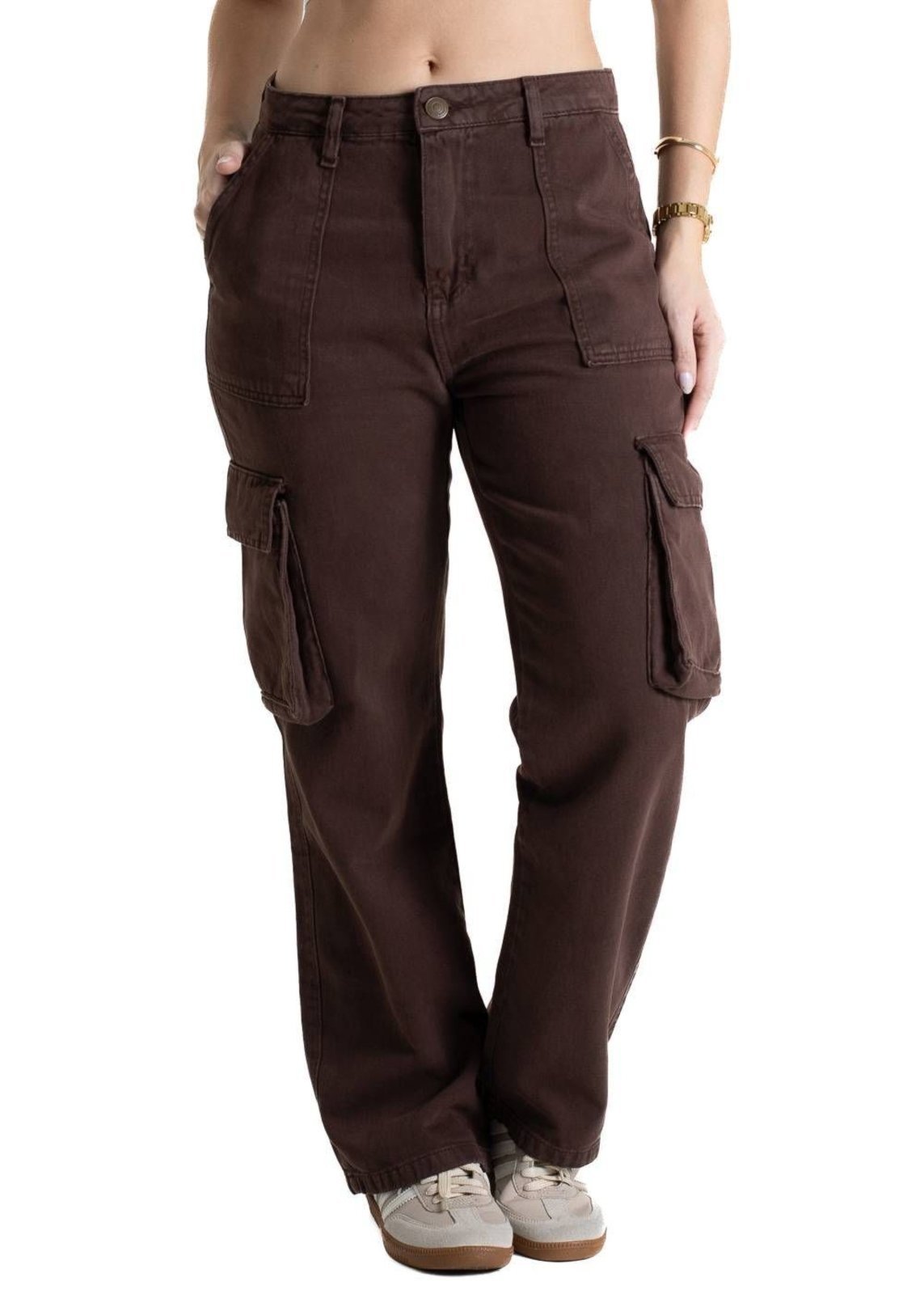 Calça Sarja Sawary Reta Petit – 281066 – Marrom – Sawary