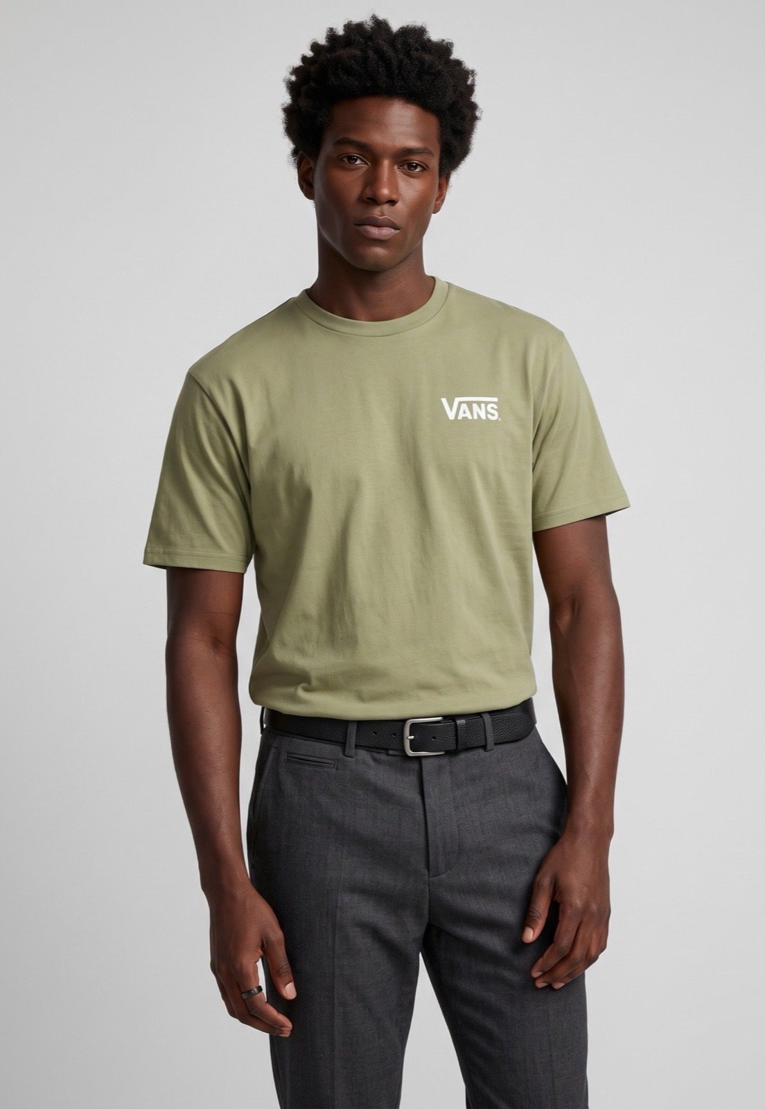 Camiseta Masculina Vans Sano Tee Verde