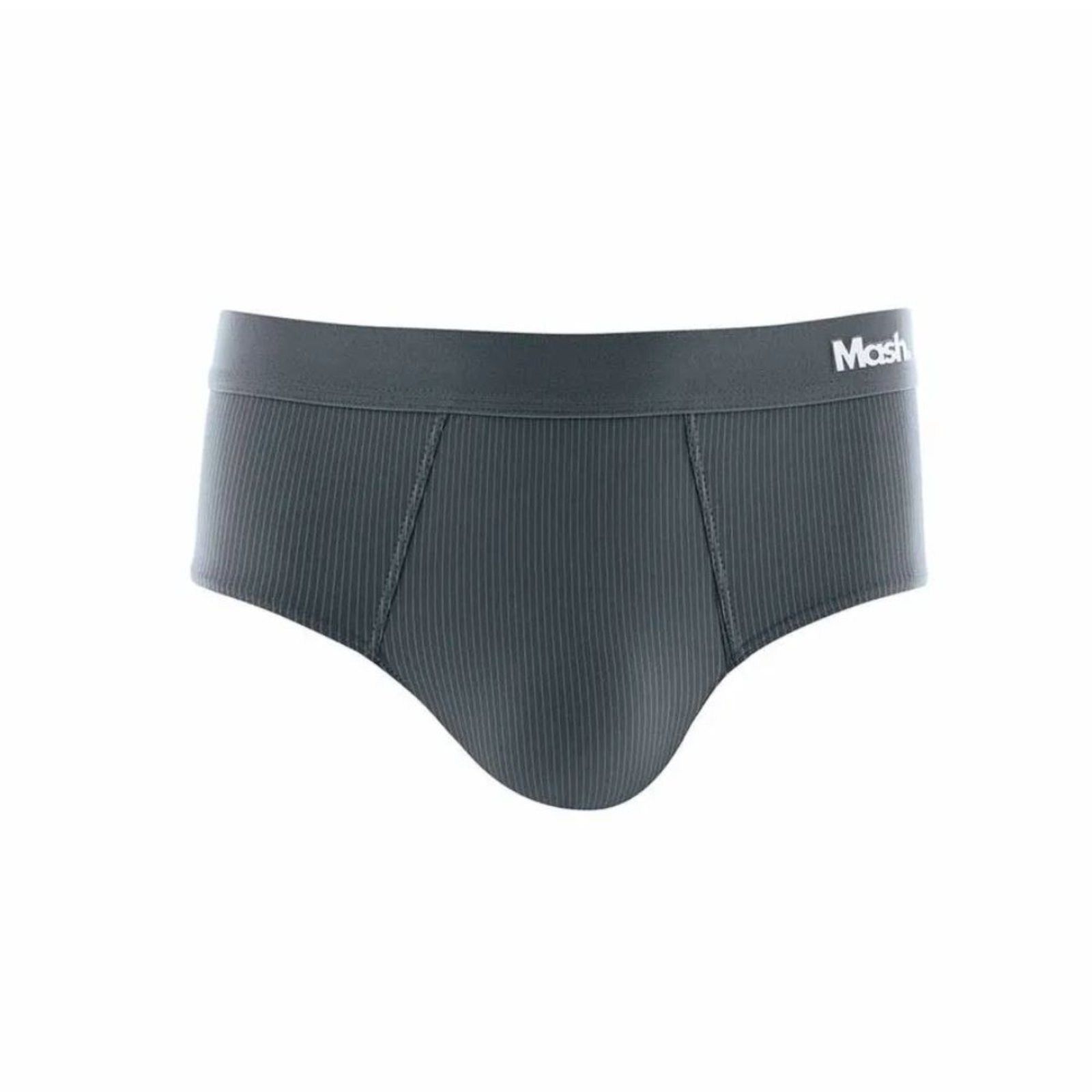 Vista 3 Cueca Slip Mash Microfibra Risca de Giz Adulto 45.01 preto MASH preto