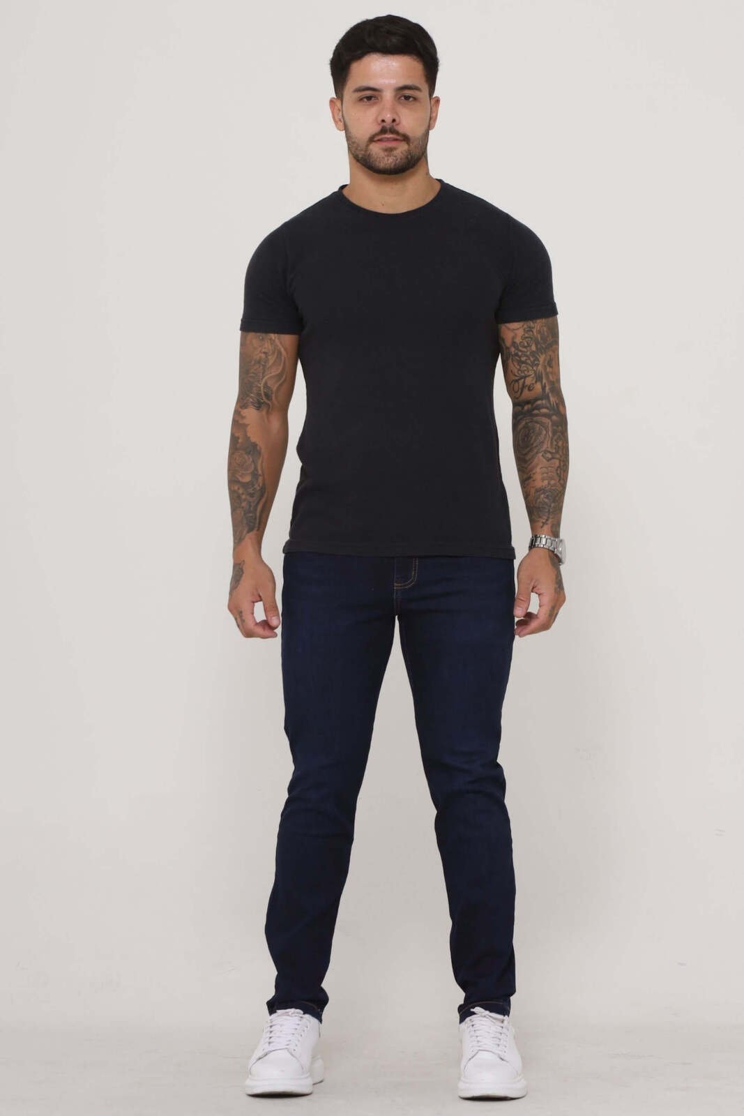 Calça Jeans Masculina Slim Azul Escuro