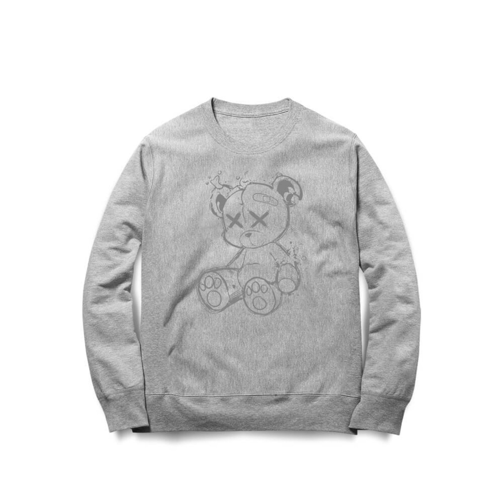 Moletom Tired Bear - Mescla Cinza - Casual - Studio Geek