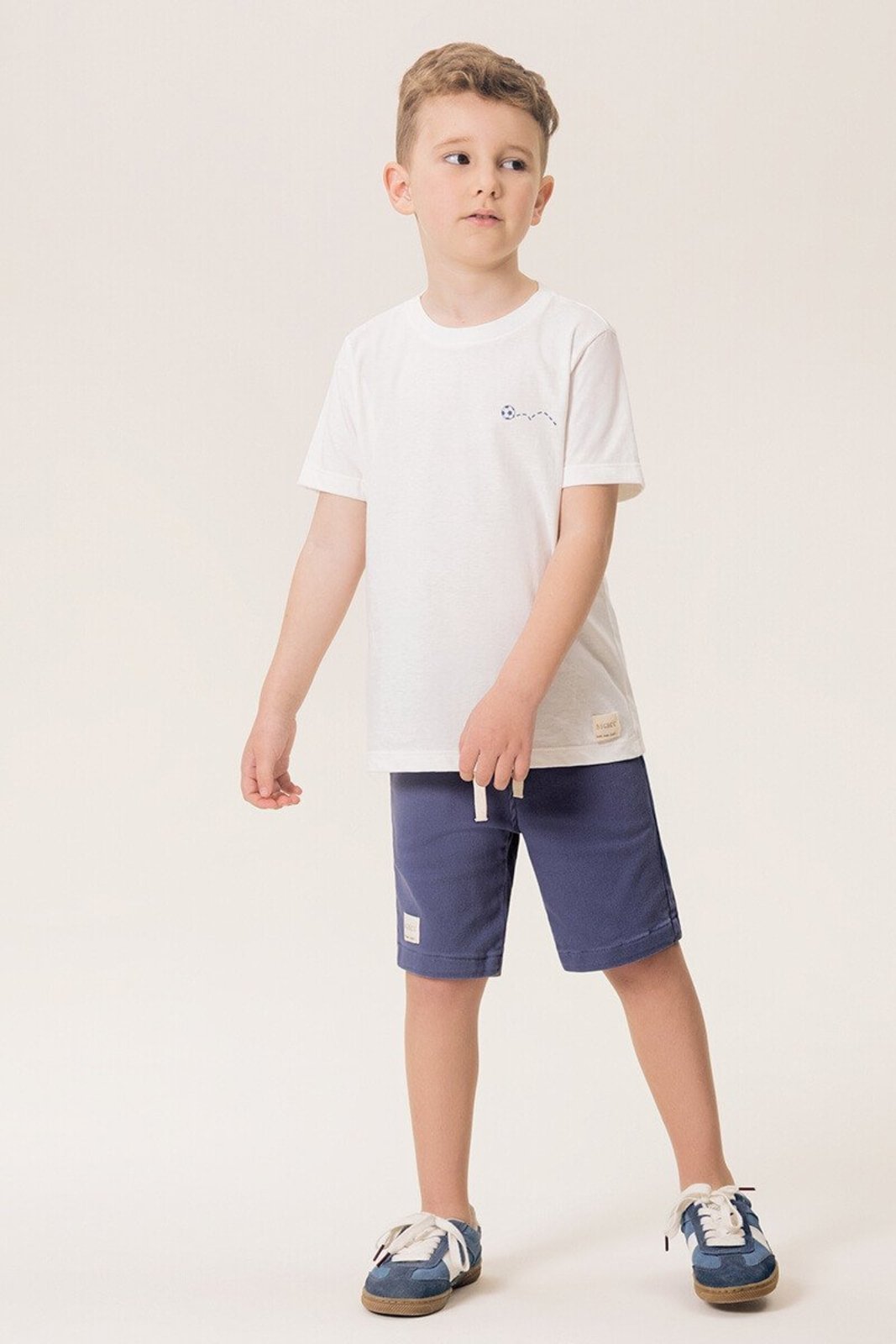 Infantil - Camiseta Bugbee Regular em Malha Com Estampa