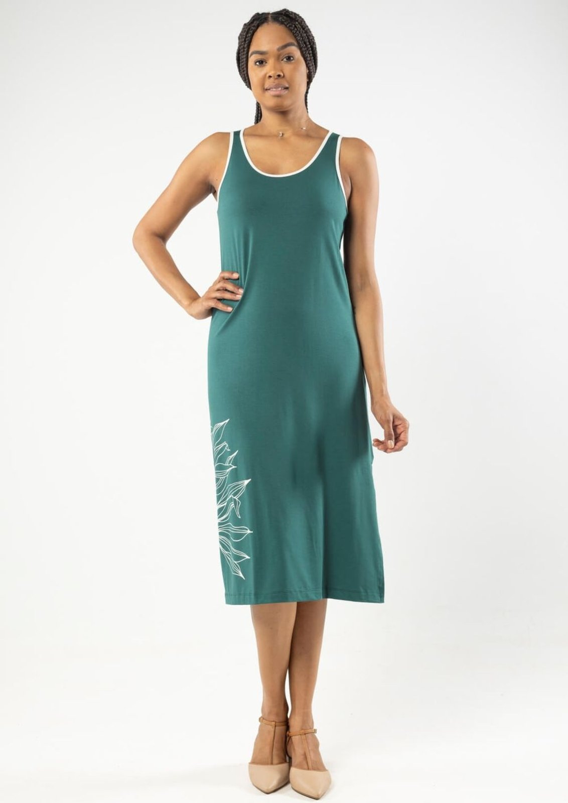 Vestido Pau a Pique Midi Verde VERDE – XL Pau a Pique