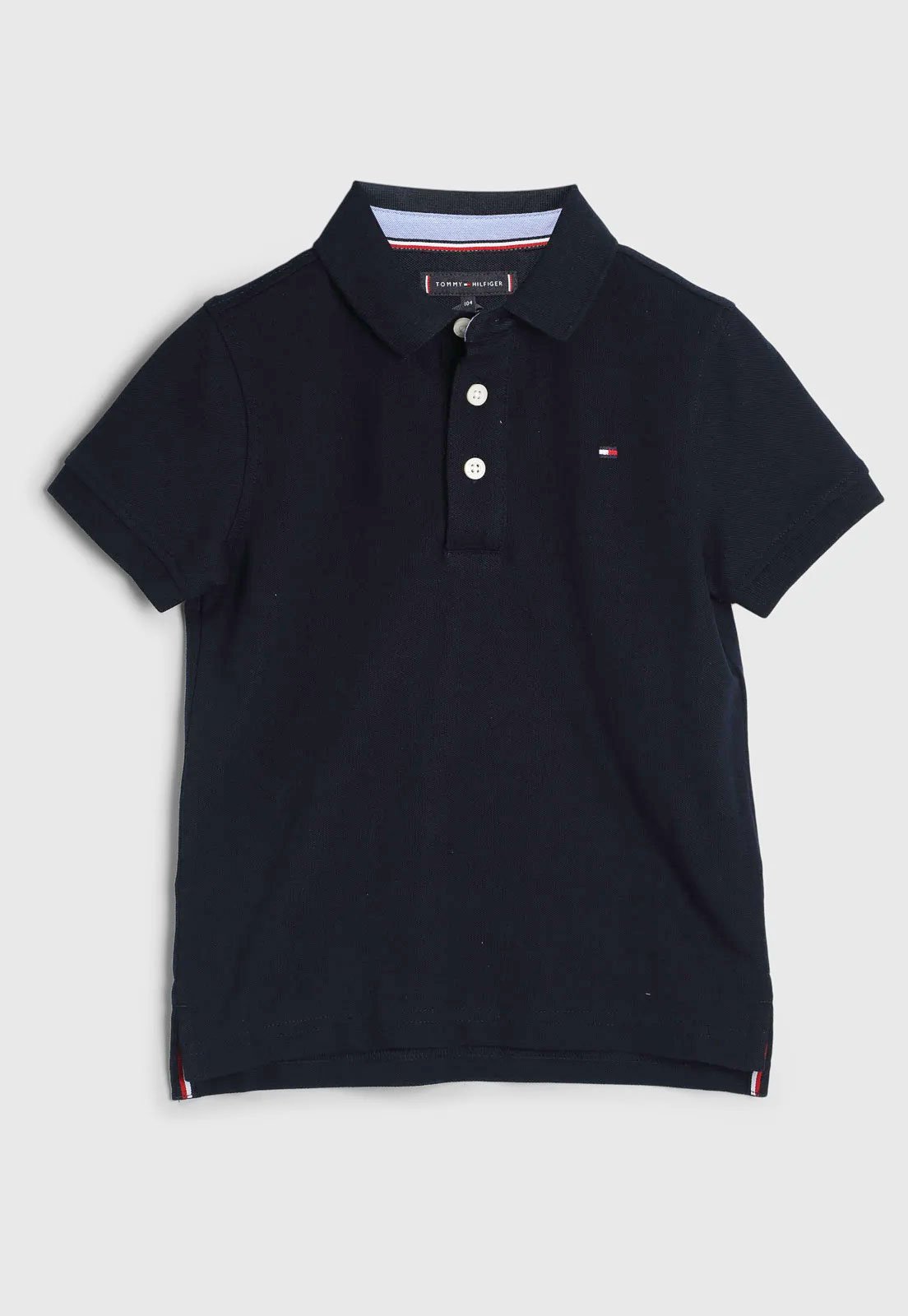 Infantil - Camiseta Polo Tommy Hilfiger Manga Curta Azul-Marinho