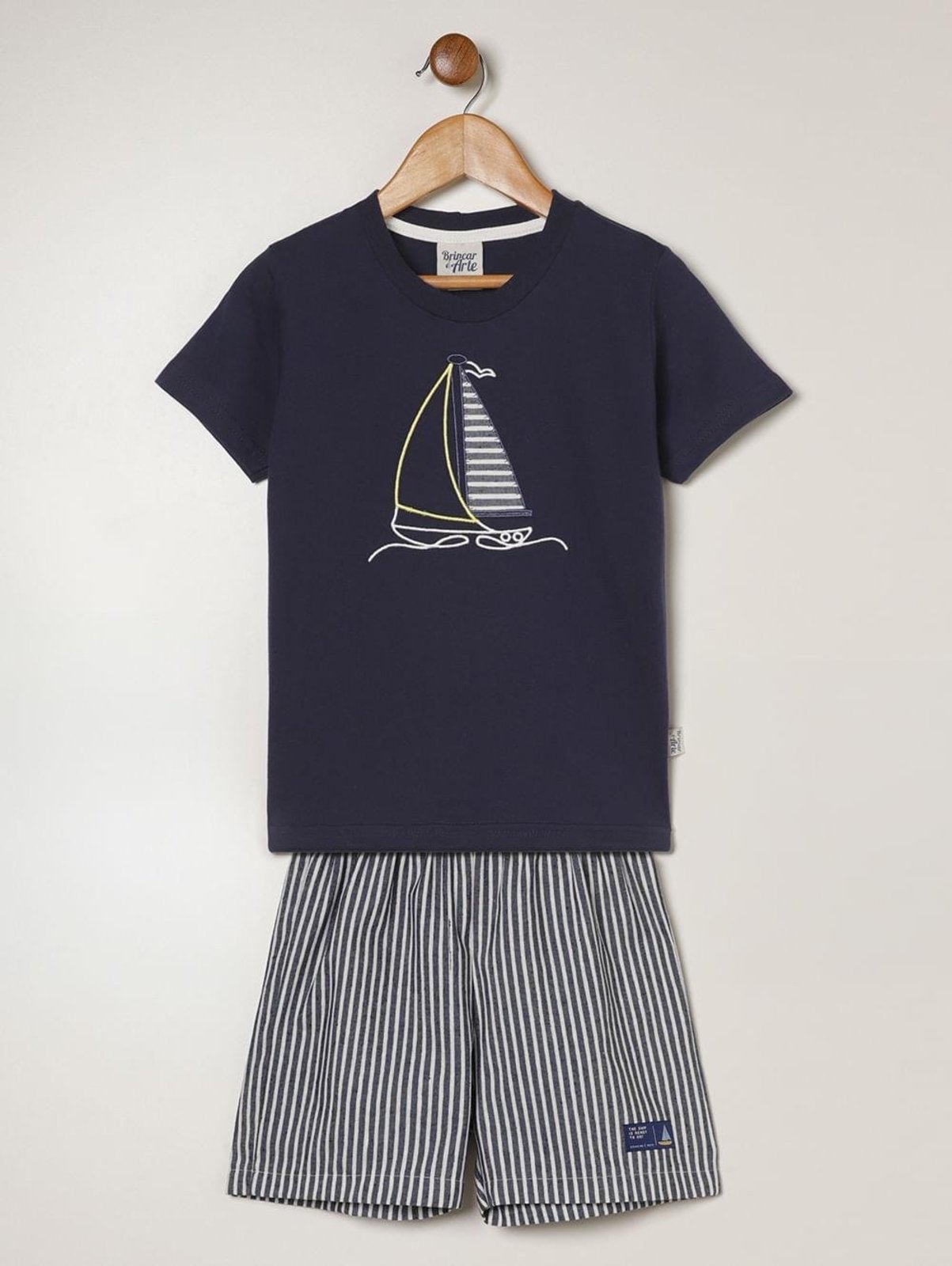 Infantil - Conjunto Curto Para Menino - MARINHO