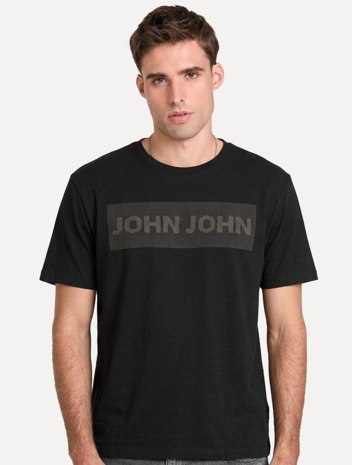 Camiseta John John Masculina Slim Fit Download Black