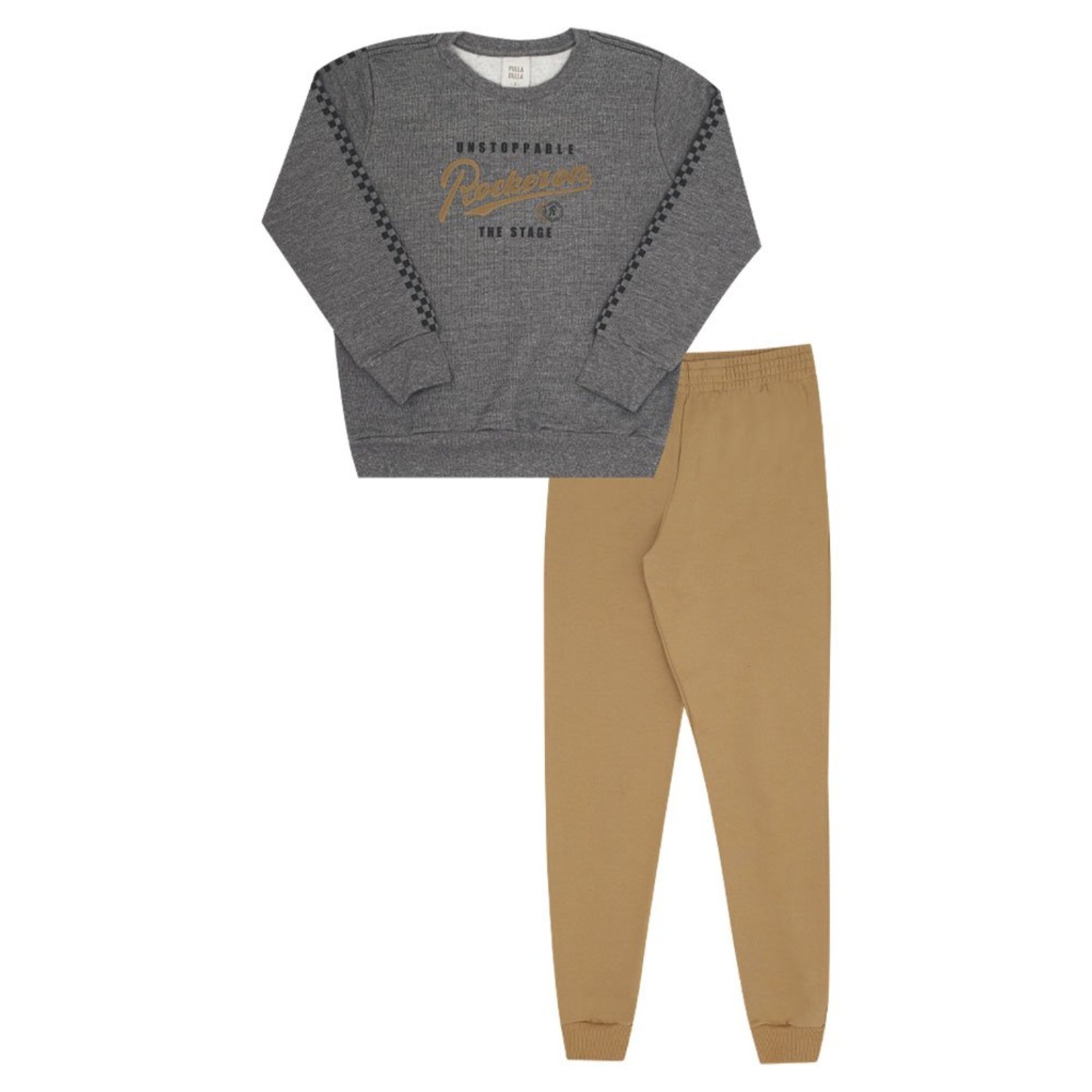 Infantil - Conjunto Menino - Cinza - 52875-455