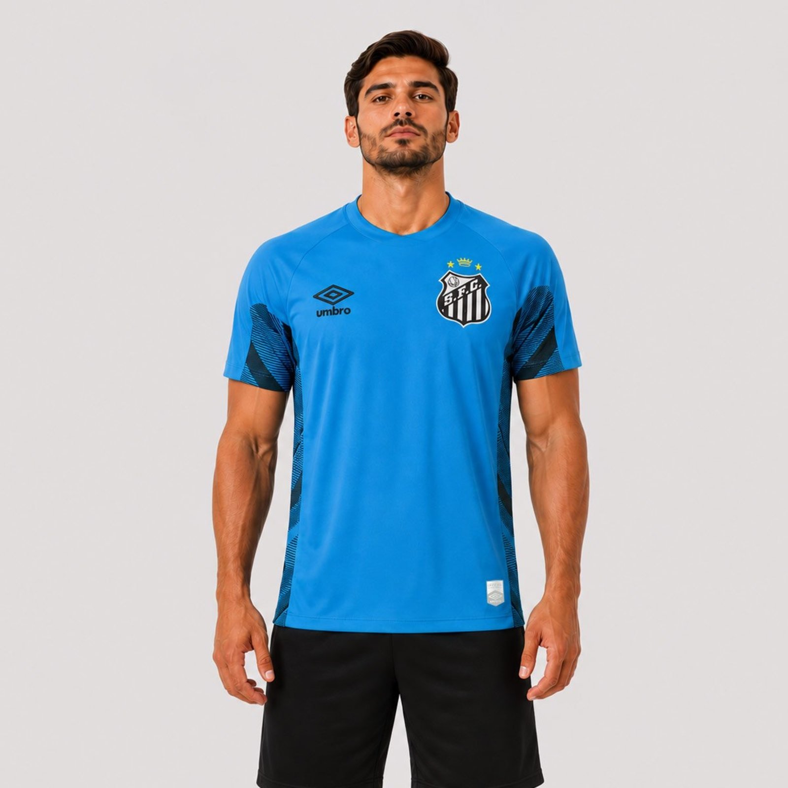 Camisa Umbro Santos Goleiro 2025 Azul