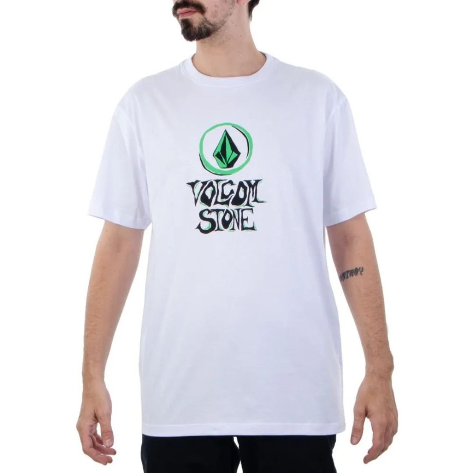 Camiseta Volcom Ezpeazy - BRANCO