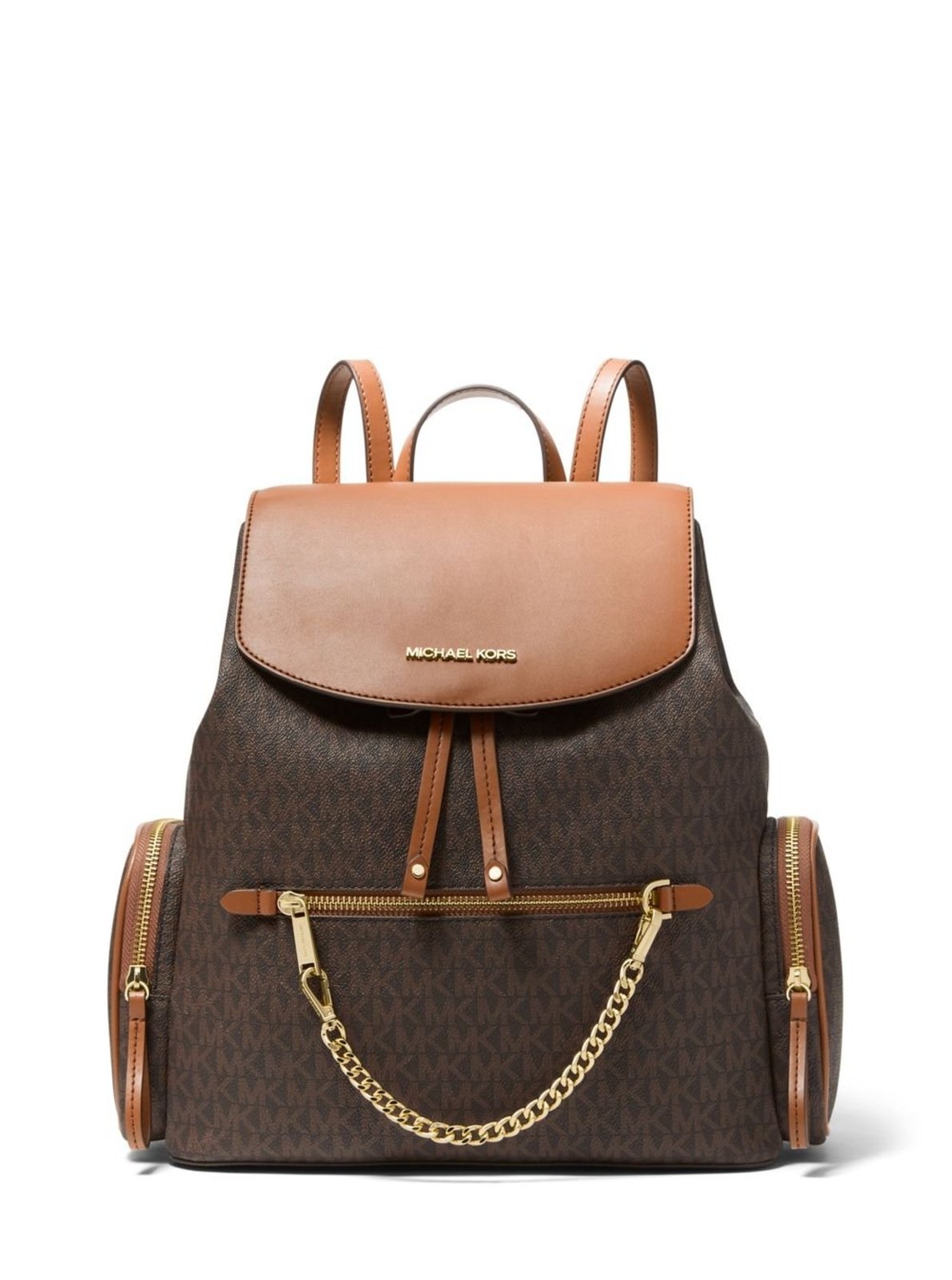 Vista 2 Mochila Jet Set Logo Grande 35T1gttb3b200 Michael Kors marrom Michael Kors marrom