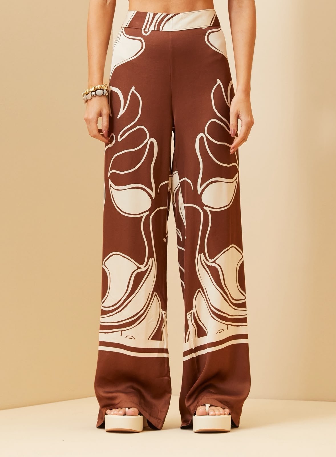 Calça Estampada Triton Mocha Foliage