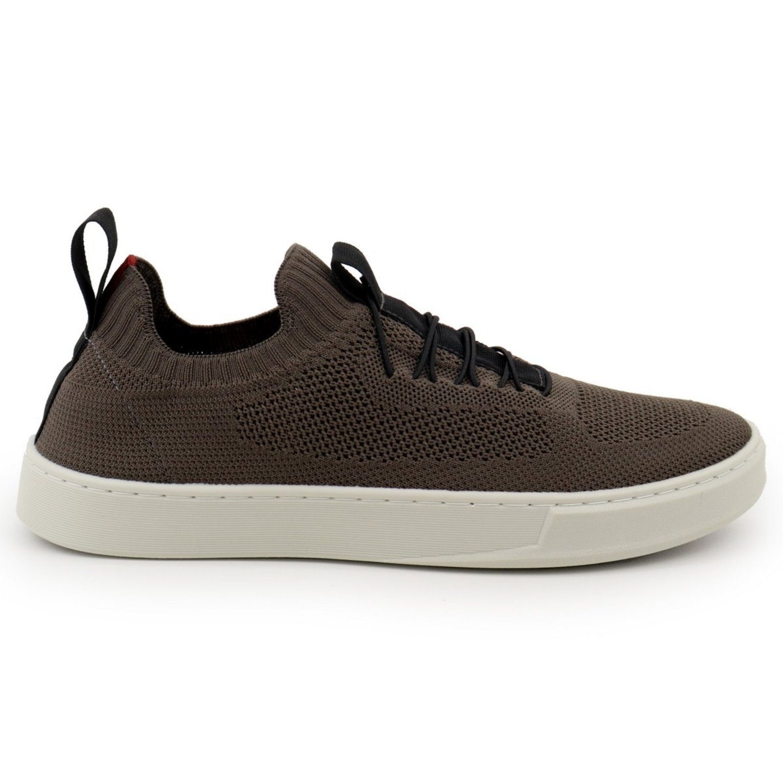 Tenis Masculino Knit Slip On Casual Marrom