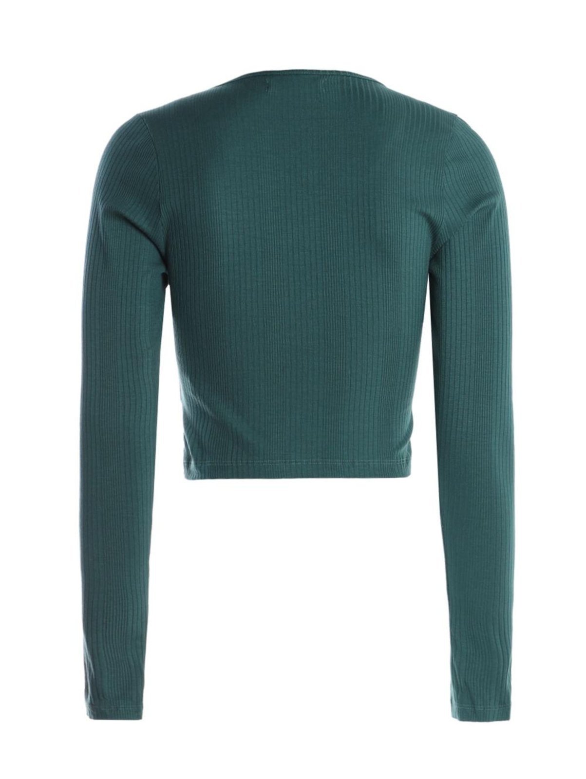 Vista 3 Blusa Cropped Manga Longa Autentique Feminina verde Autentique verde